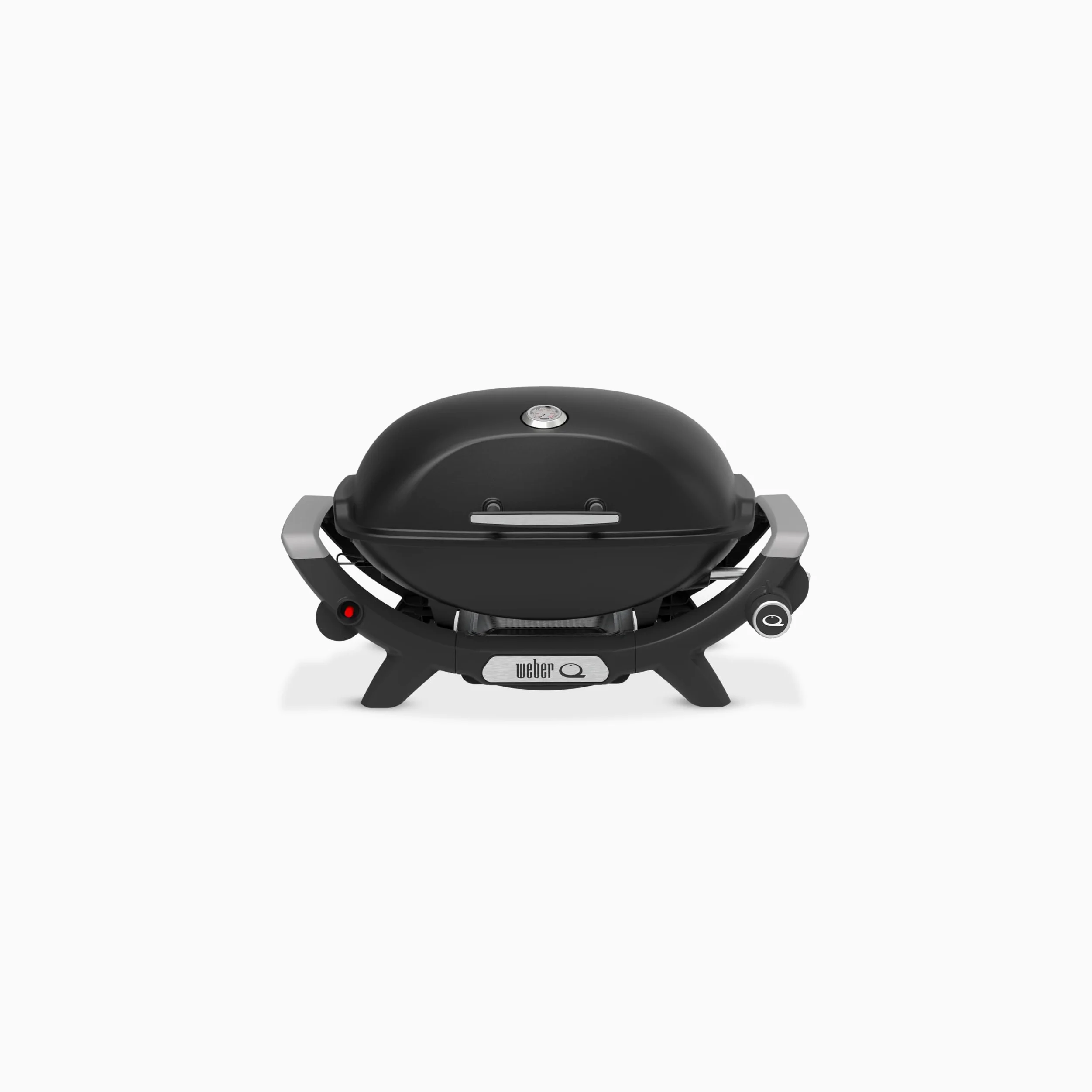 Weber Q2100N Barbecue à gaz, Surface de Cuisson 53 x 39 cm, 1 brûleur, Grille en Fonte émaillée (2 Parties), Couvercle et cuve en Fonte d'aluminium - Noir (1501069)
