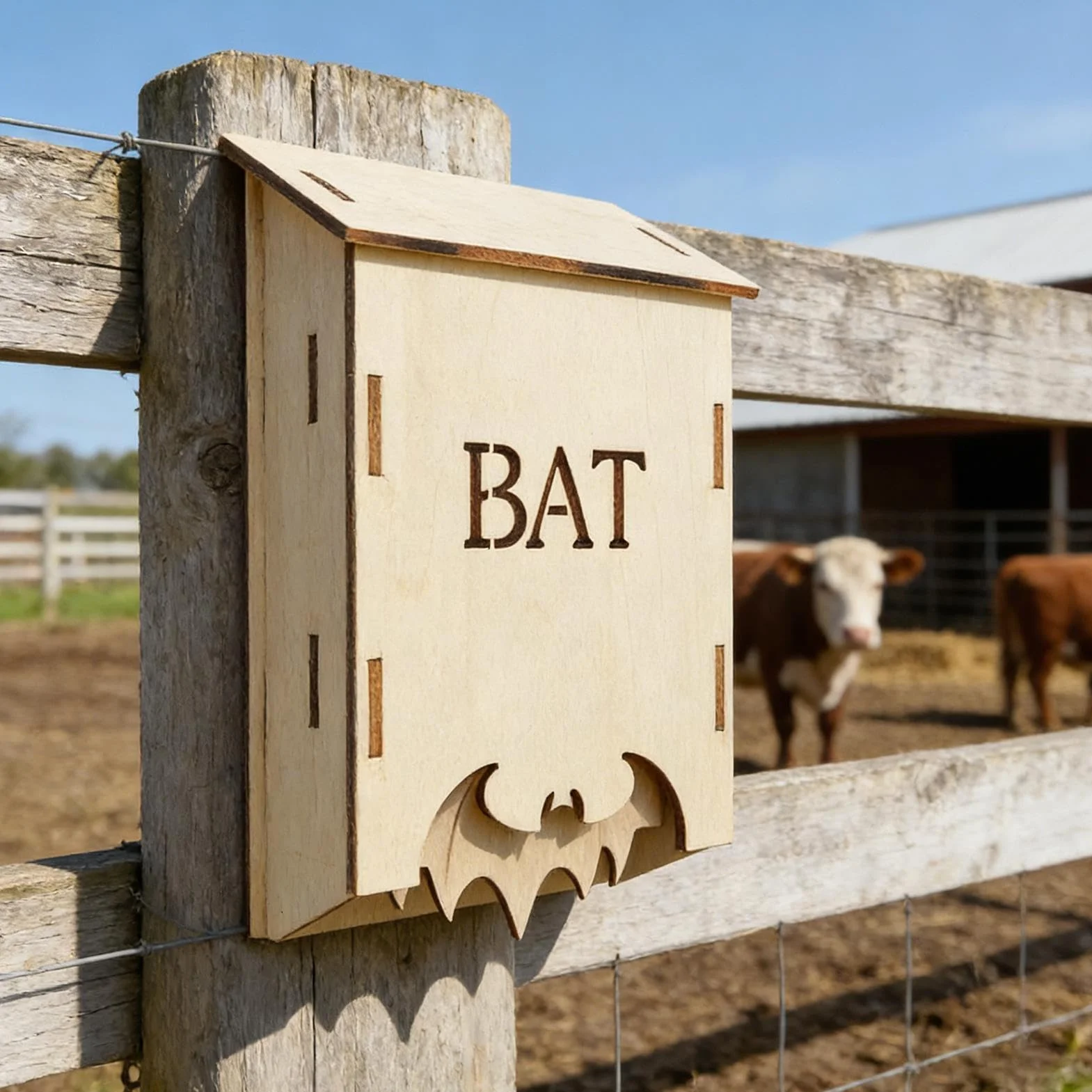 Nichoir à Chauves-Souris en Bois - Habitat Animal Extérieur