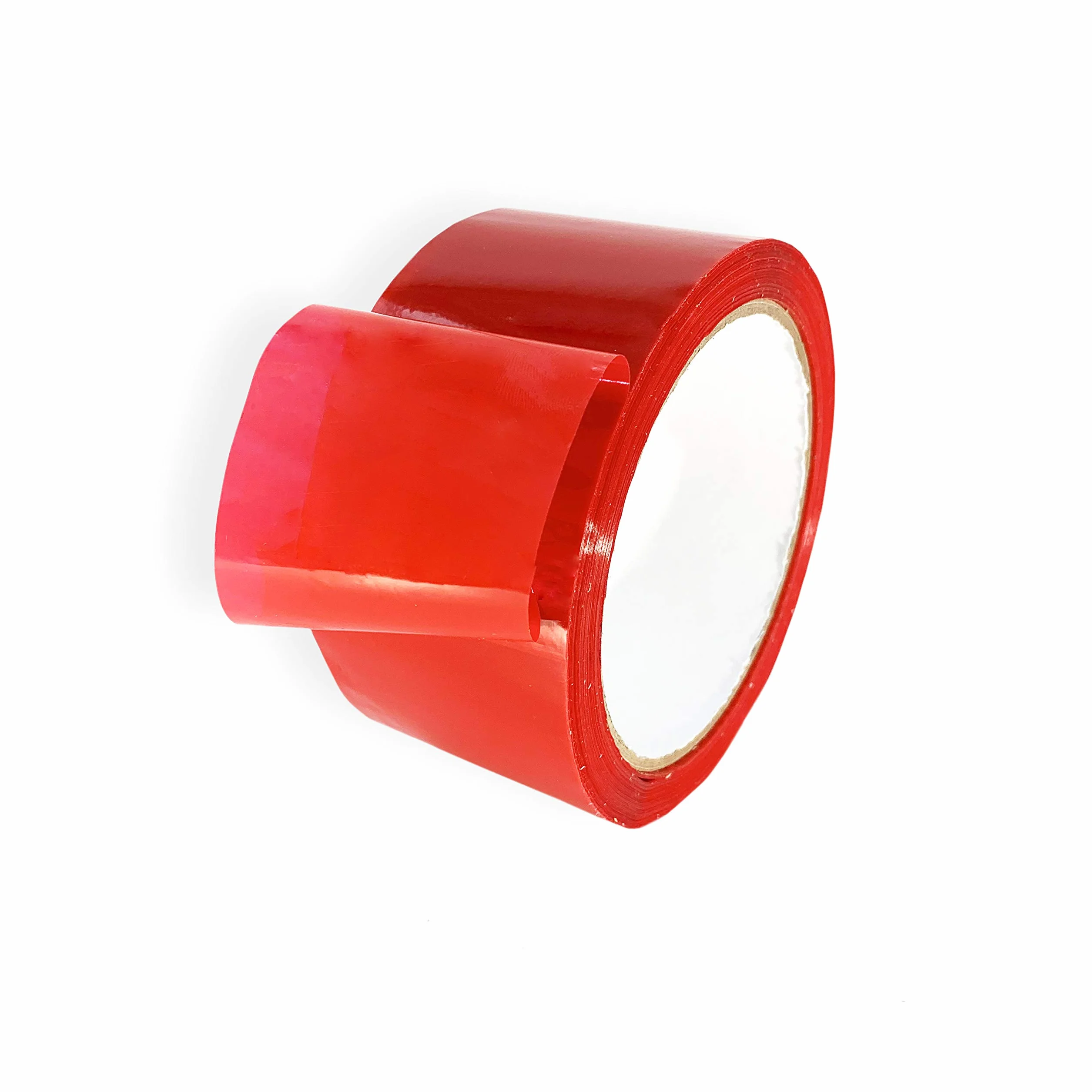 Ruban adhésif d'emballage rouge polypropylène 48 mm x 66 m