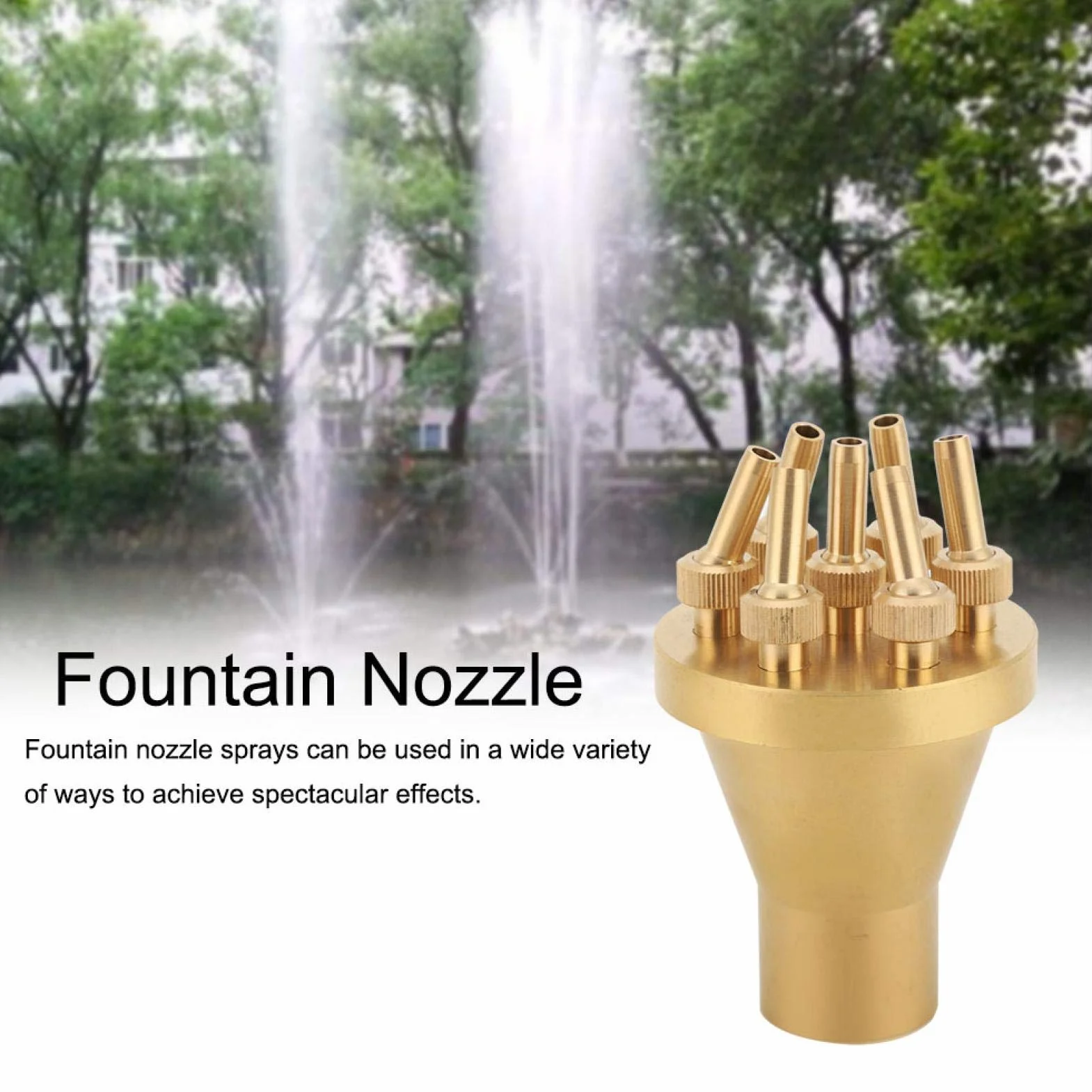 Caiqinlen Buse de Fontaine 70KPa 2 Niveaux pour Étang Jardin