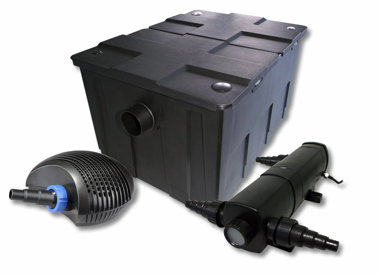 SunSun CBF-550 Filtre de bassin 60000 L Biologique CTF-6000 SuperECO pompe 6000l/h 40W CUV-224 lampe UV 24W