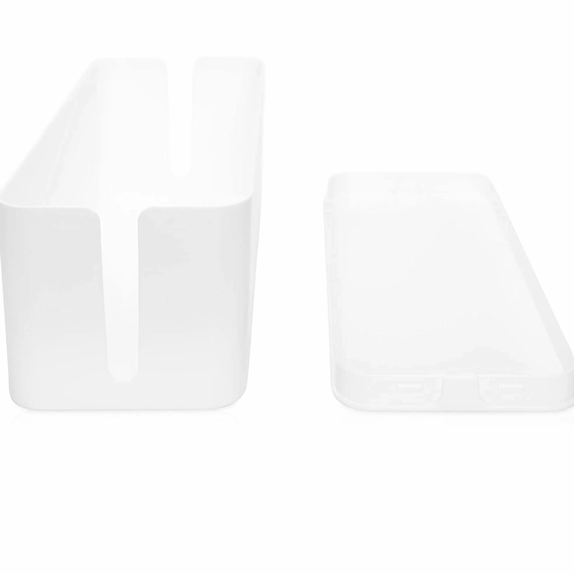 Virone Cable Box Range Cable Rangement Bureau Blanc