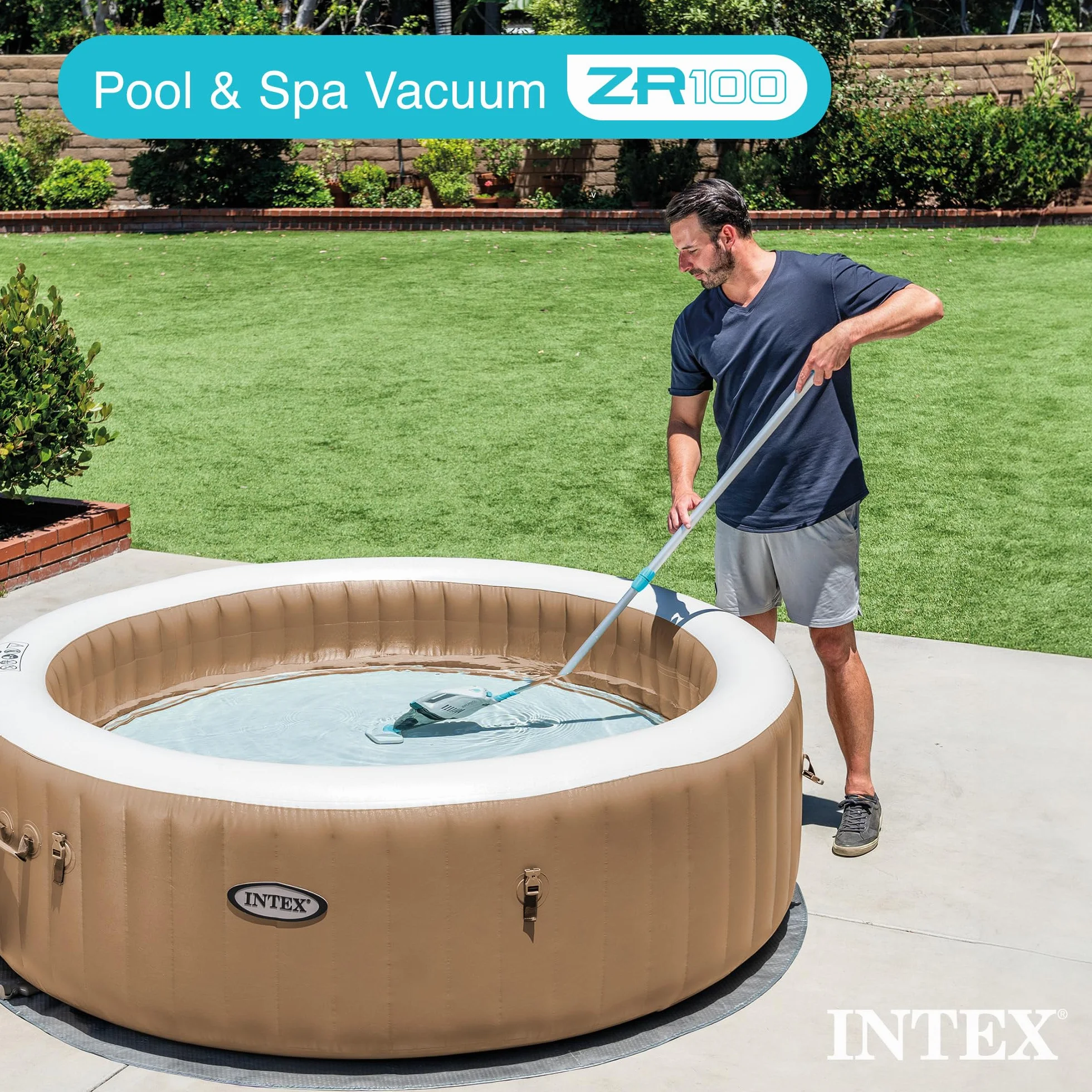 Intex Aspirateur de piscine et spa ZR100 45 litres PureSpas piscines hors sol creusées