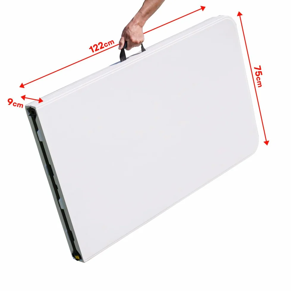 Oxeo Table Pliante Jardin Multifonction 244cm 10 Places Camping Pique-Nique