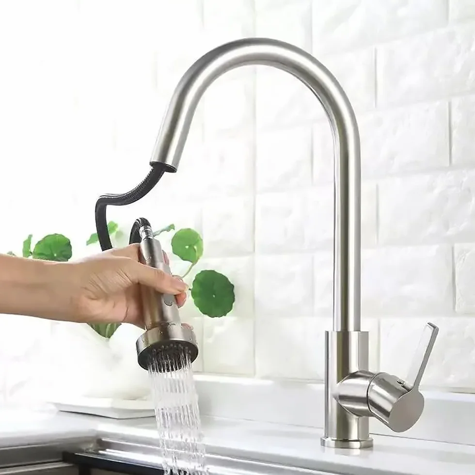 Embout Robinet Cuisine Douchette 2 Modes G1/2 pour Mitigeur Cuisine Rétractable