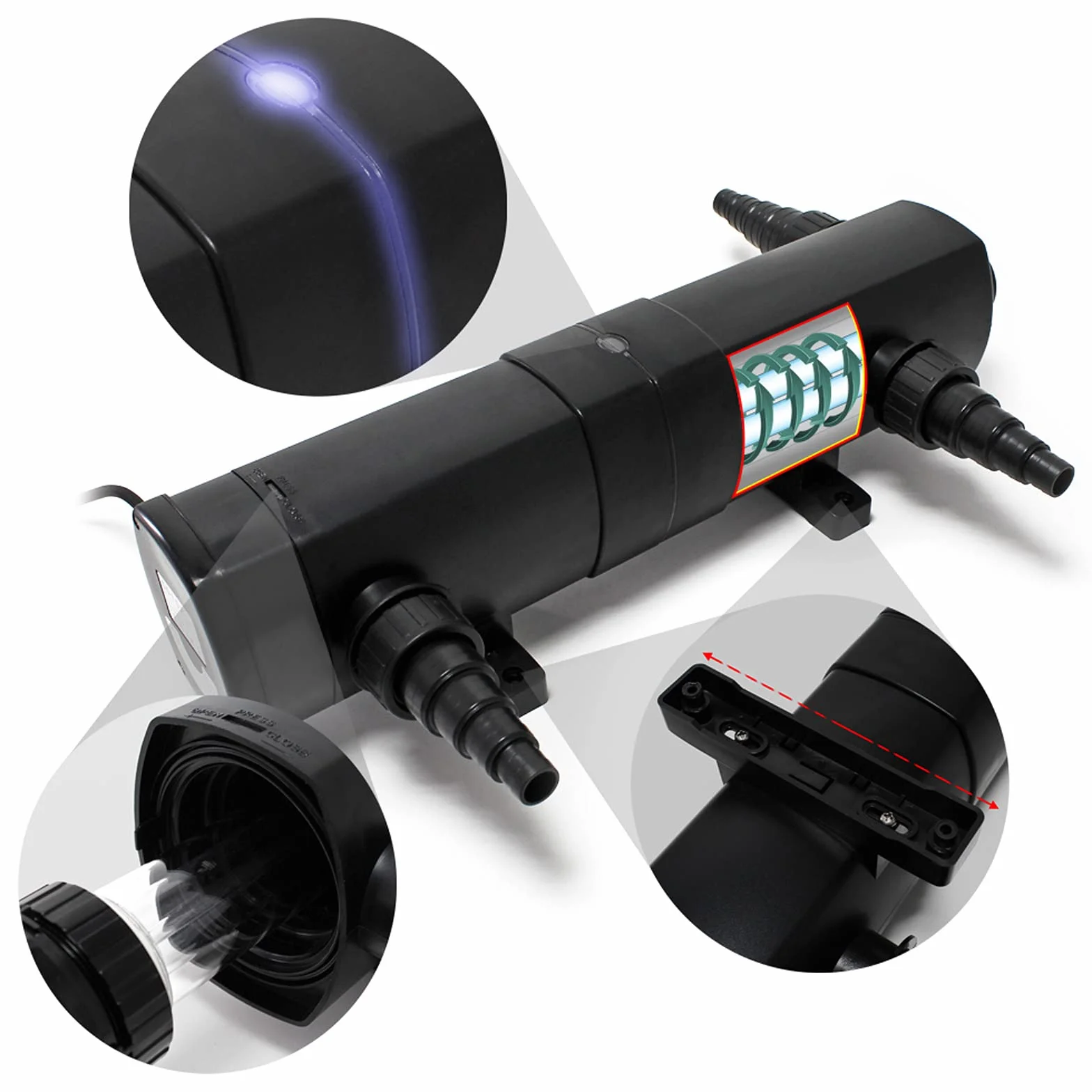 SunSun CBF-350 Filtre bassin NEO8000 pompe 8000l/h 70W CUV-236 lampe UV 36W 10m tuyau 38mm