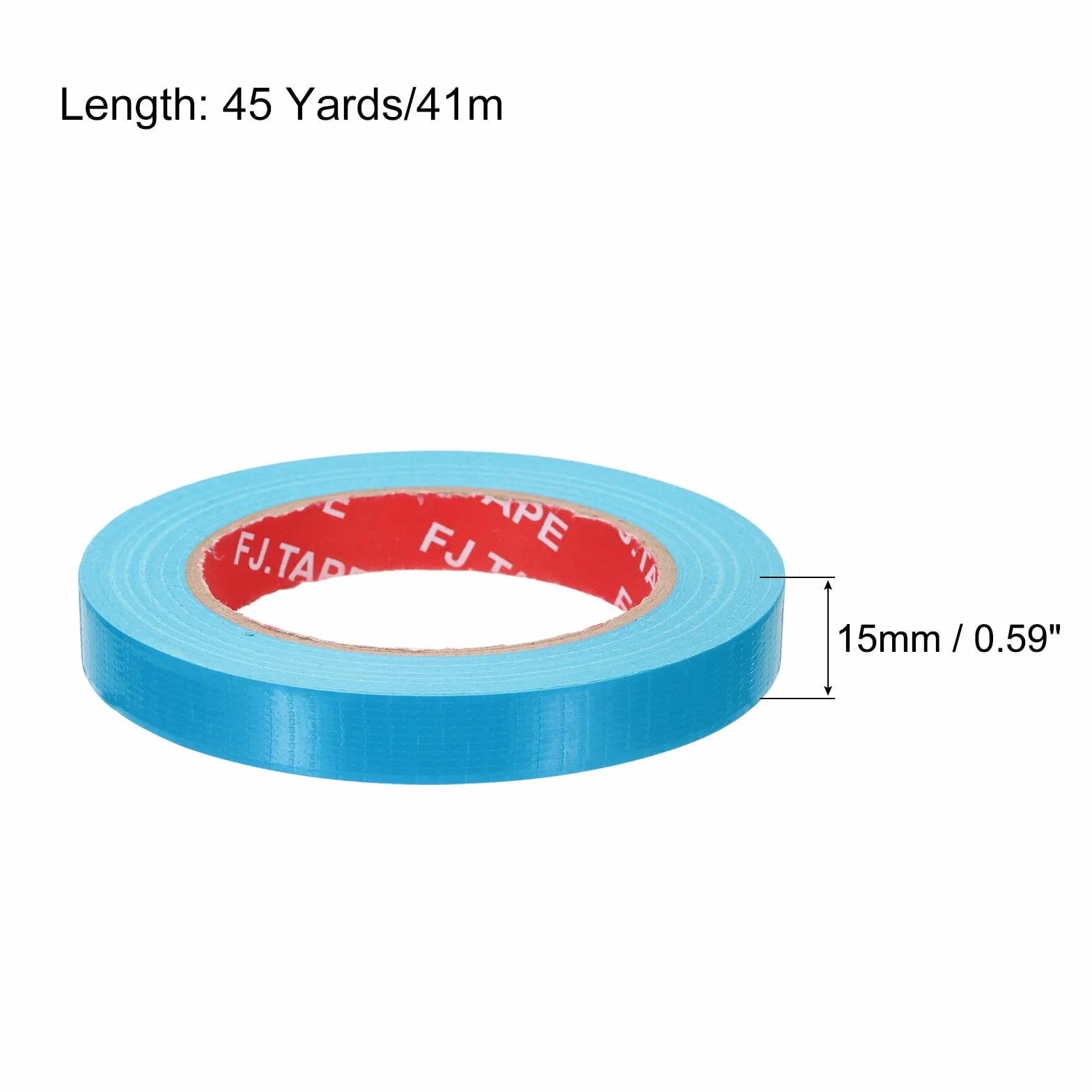 QUARKZMAN Ruban Adhésif Toilé 15 mm x 41 m Duct Tape Heavy Duty Imperméable Turquoise