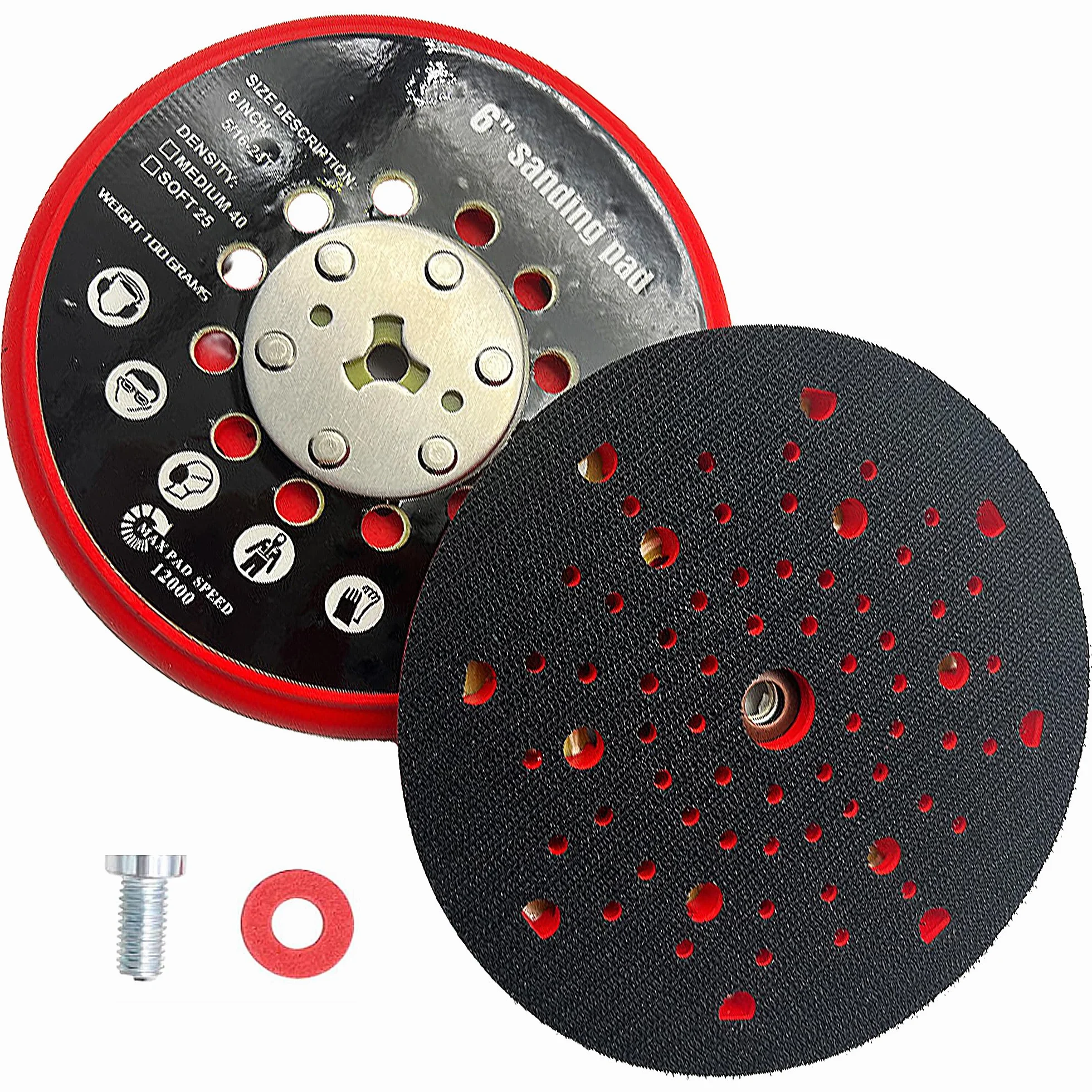 Disque de Ponçage 150mm Plateau Ponceuse Multihole pour Bosch RSM6045 GEX 34-150 GEX 40-150