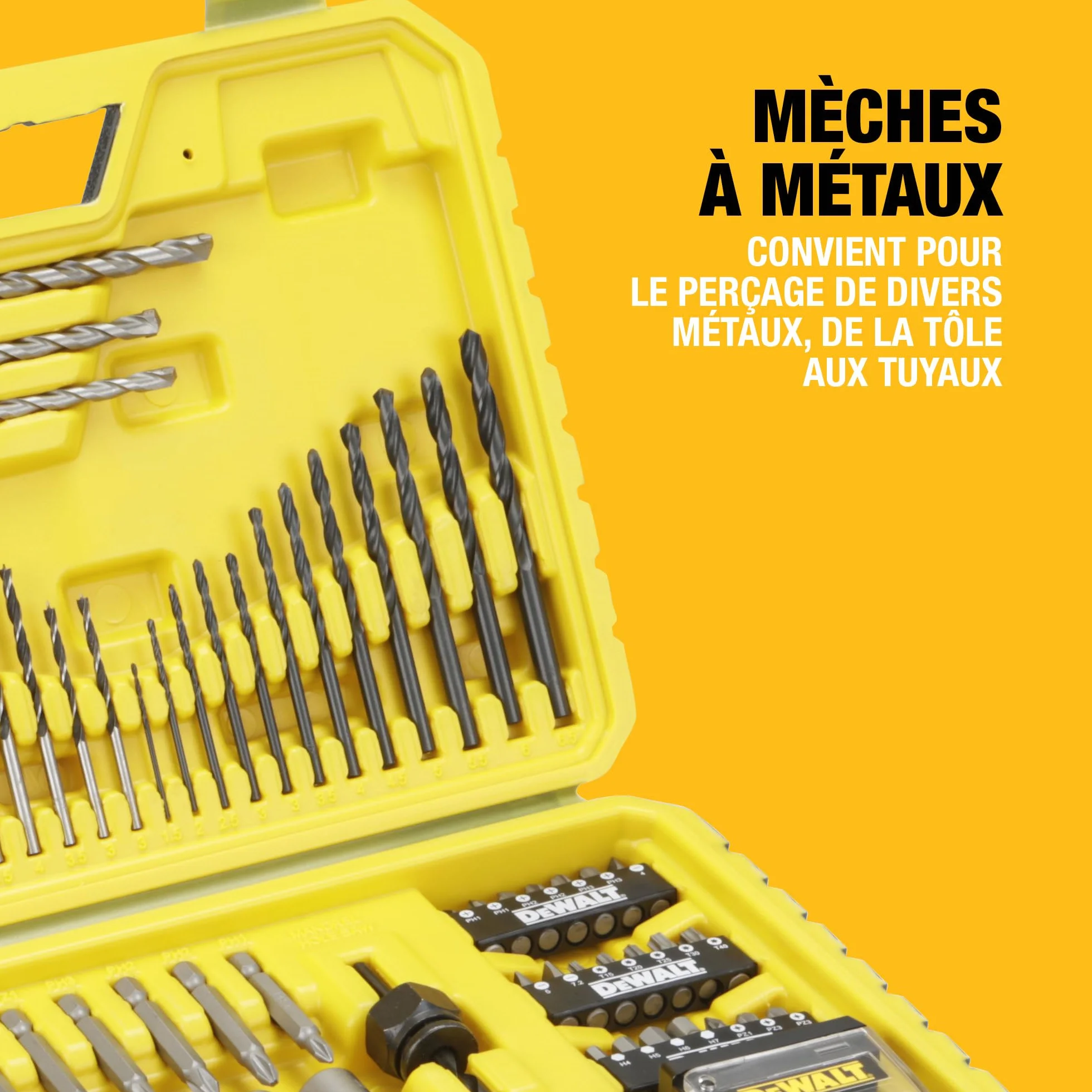 DEWALT Coffret de perçage et vissage 100 pièces DT71563-QZ