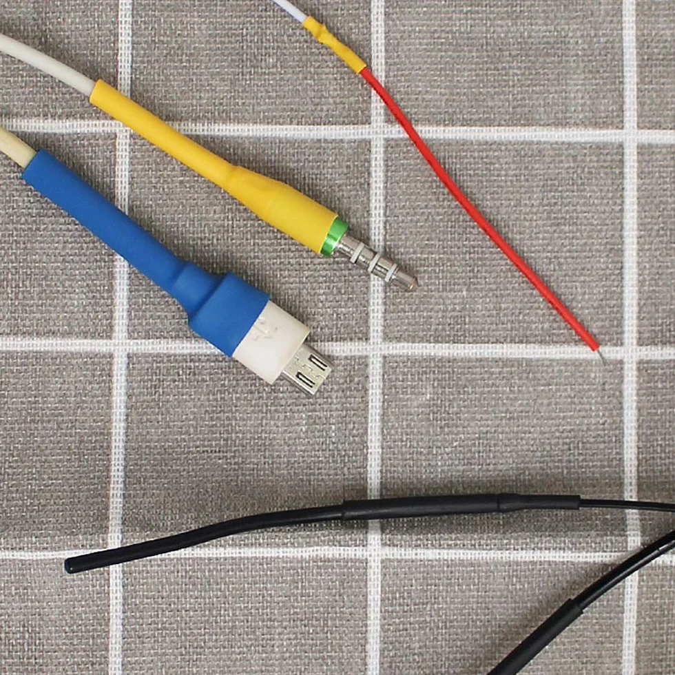 Gaine Thermorétractable 140 7 Couleurs 5 Tailles Ratio 2:1 pour Extrémités de Fil