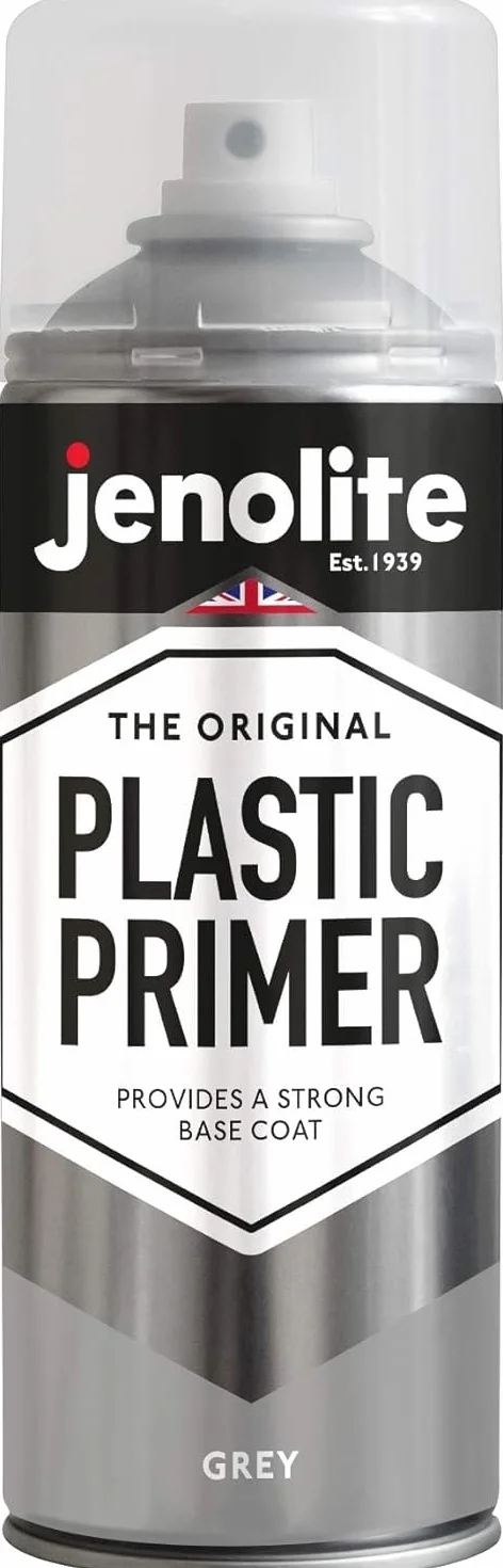 JENOLITE Plastic Primer Aerosol 400 ml Gris Apprêt plastique durable