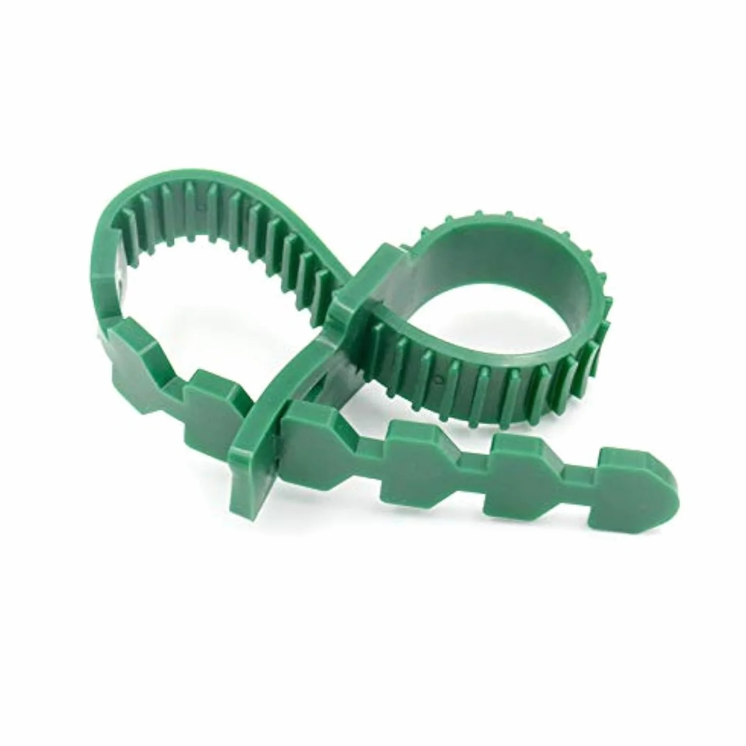 KINGLAKE 5 Pièces Attaches pour Tuteu Arbres 35CM, Attache Branches Vert, Caoutchouc Liens pour Attacher, Tuteur et Attache pour Arbre, pour Le Soutien Plantes