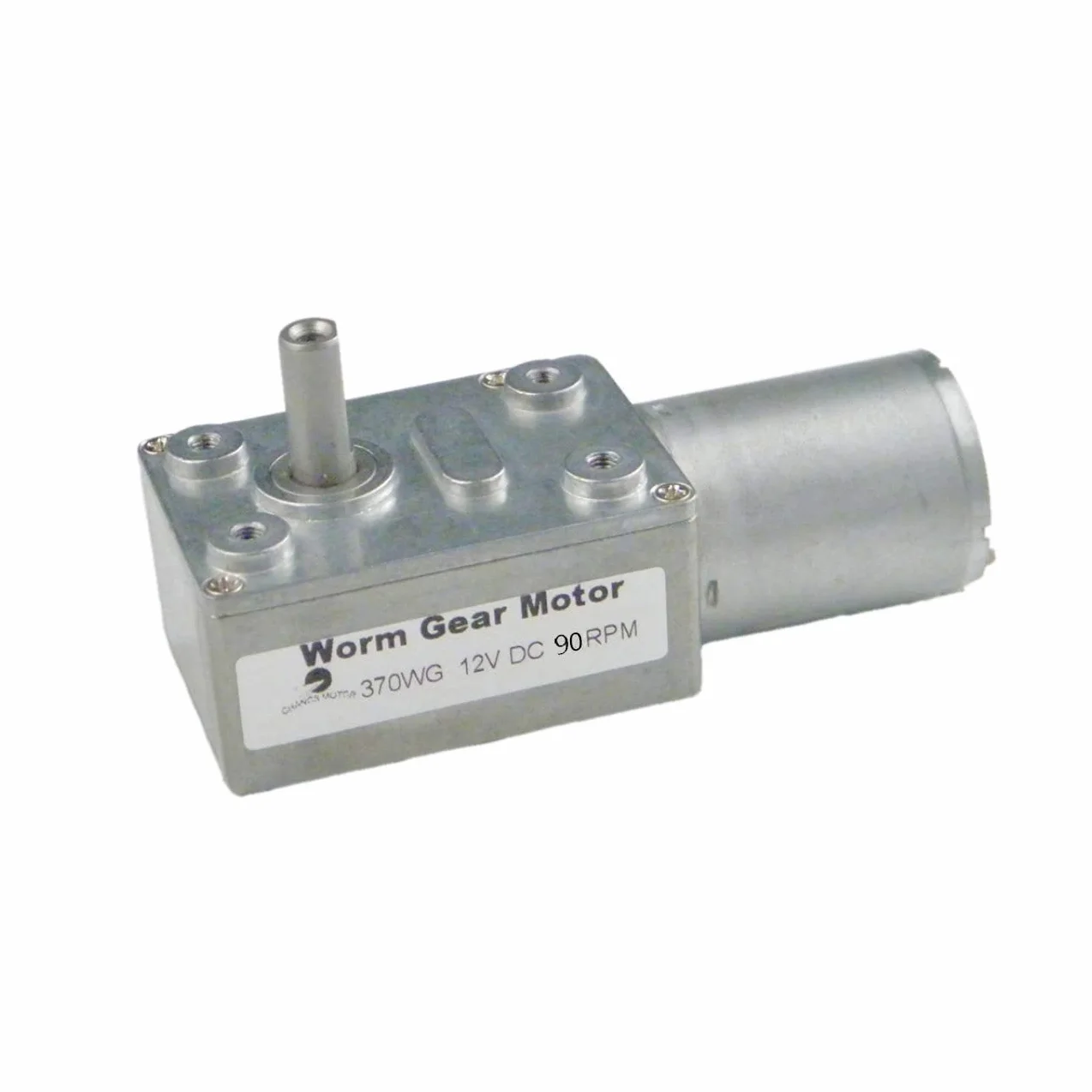 CHANCS Moteur de décélération 370WG 12V DC 90rpm autobloquant micro-engrenage réversible
