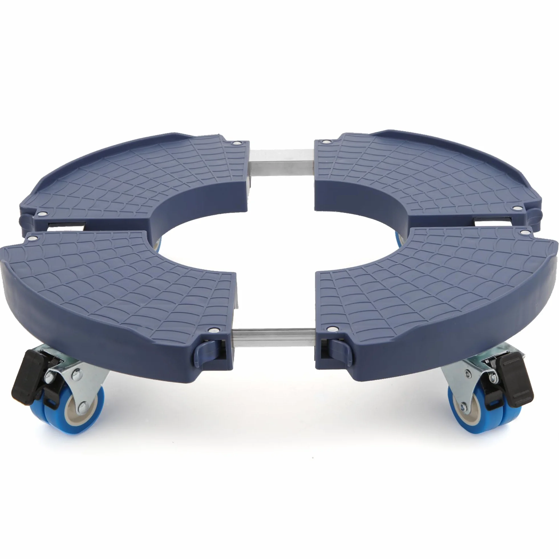 WEIBIDA Porte Plante à Roulettes Rotation 360° Capacité 200 KG Plateau Réglable Ø 40-54cm Bleu