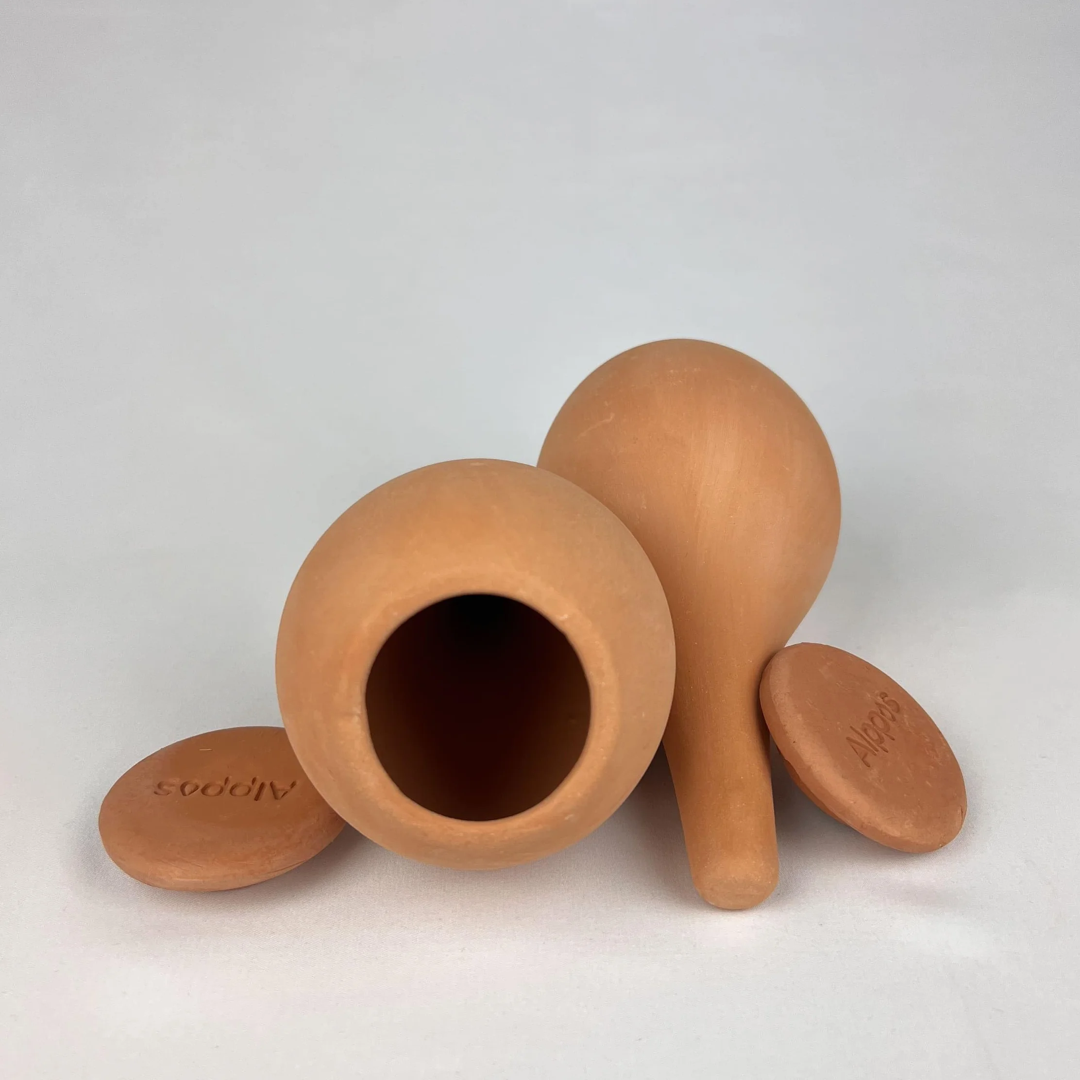 3 Oyas à Planter 400 ML en Terre Cuite avec Couvercle – Ideale pour Petit Pot - Arrosage Automatique Écologique pour Plantes d’Intérieur et d’Extérieur – Autonomie Jusqu’à 1 Semaine-