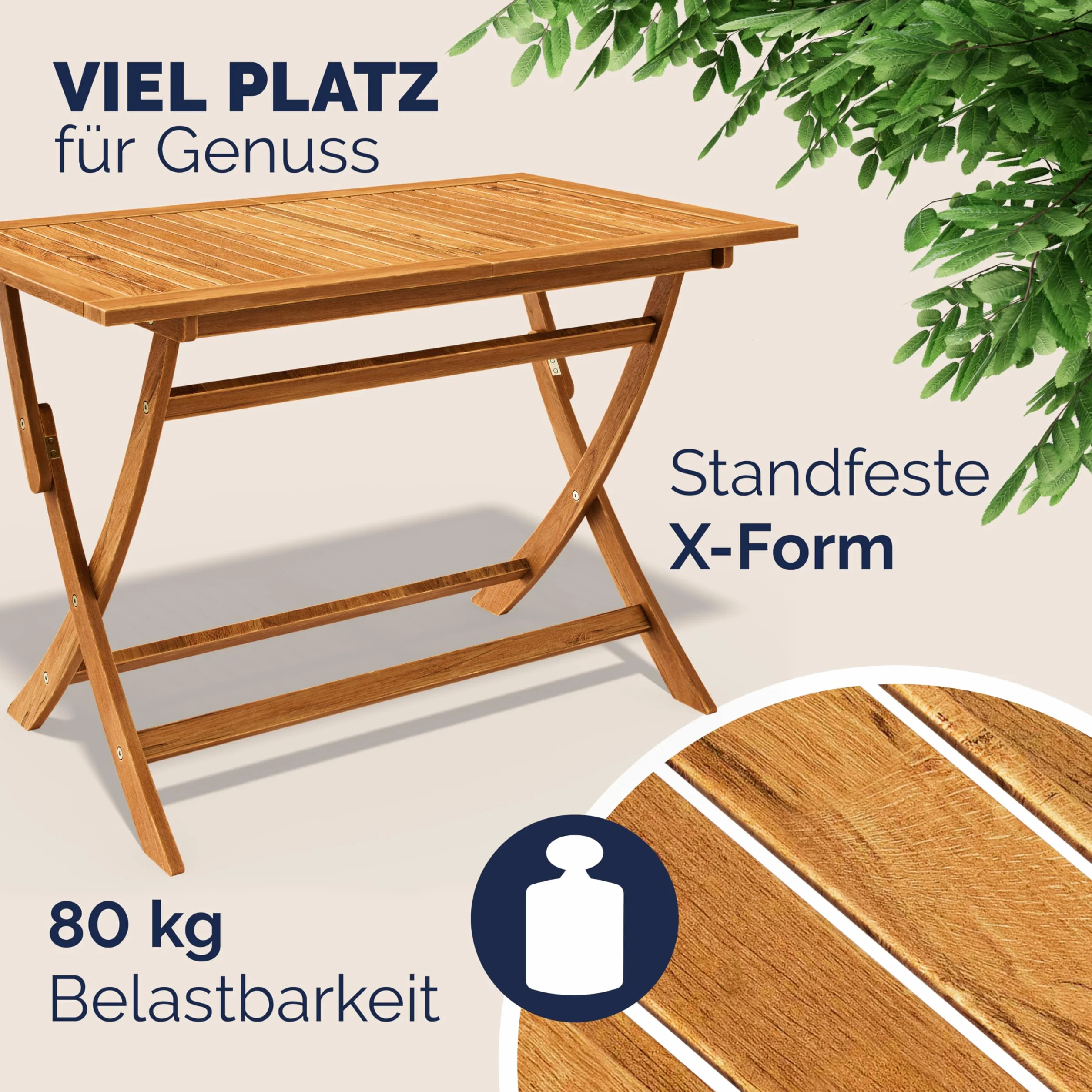 Casaria® Ensemble de Meubles de Jardin Sydney avec accoudoirs Salon de Jardin en Bois d'acacia certifié FSC® pour 4 Personnes Table Exterieur pour terrasse Version 2026