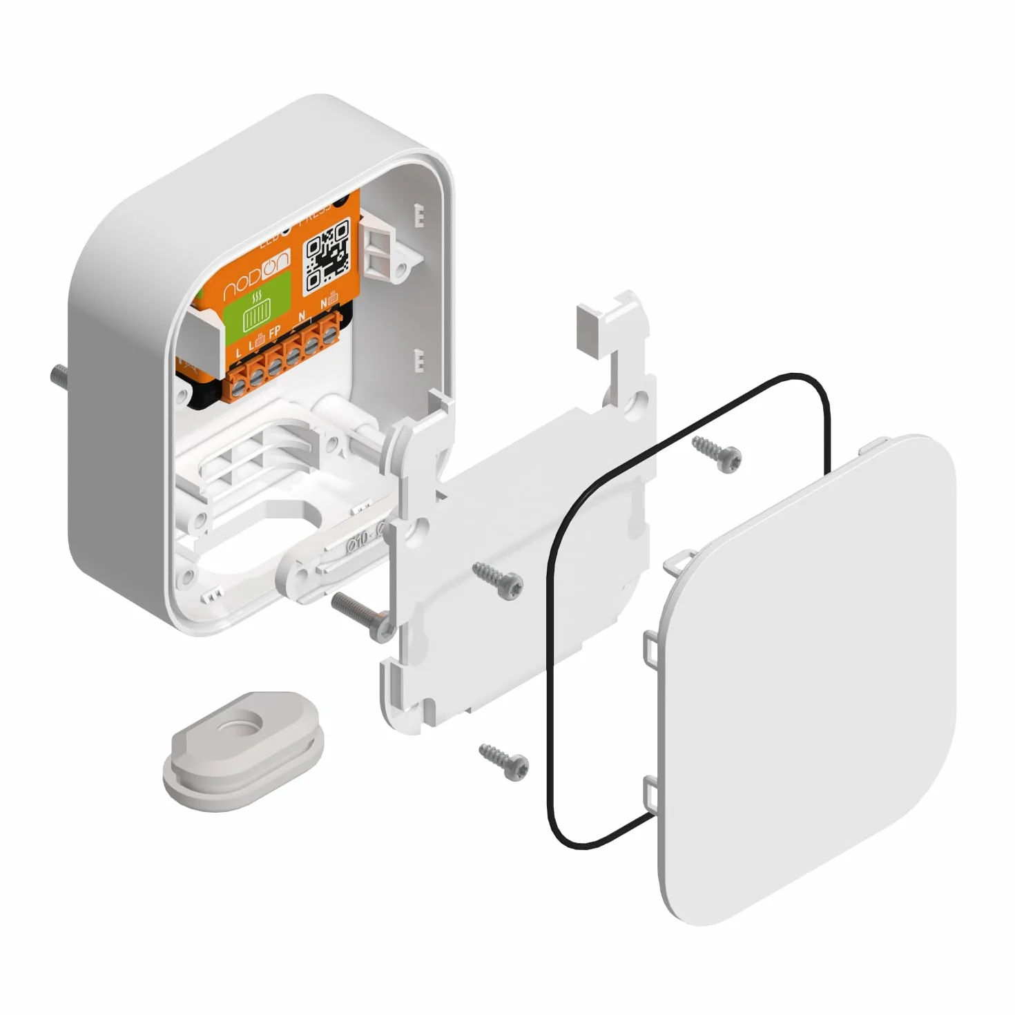 NodOn Boîtier de pose en saillie IP44 pour modules Zigbee EnOcean accessoire montage rapide