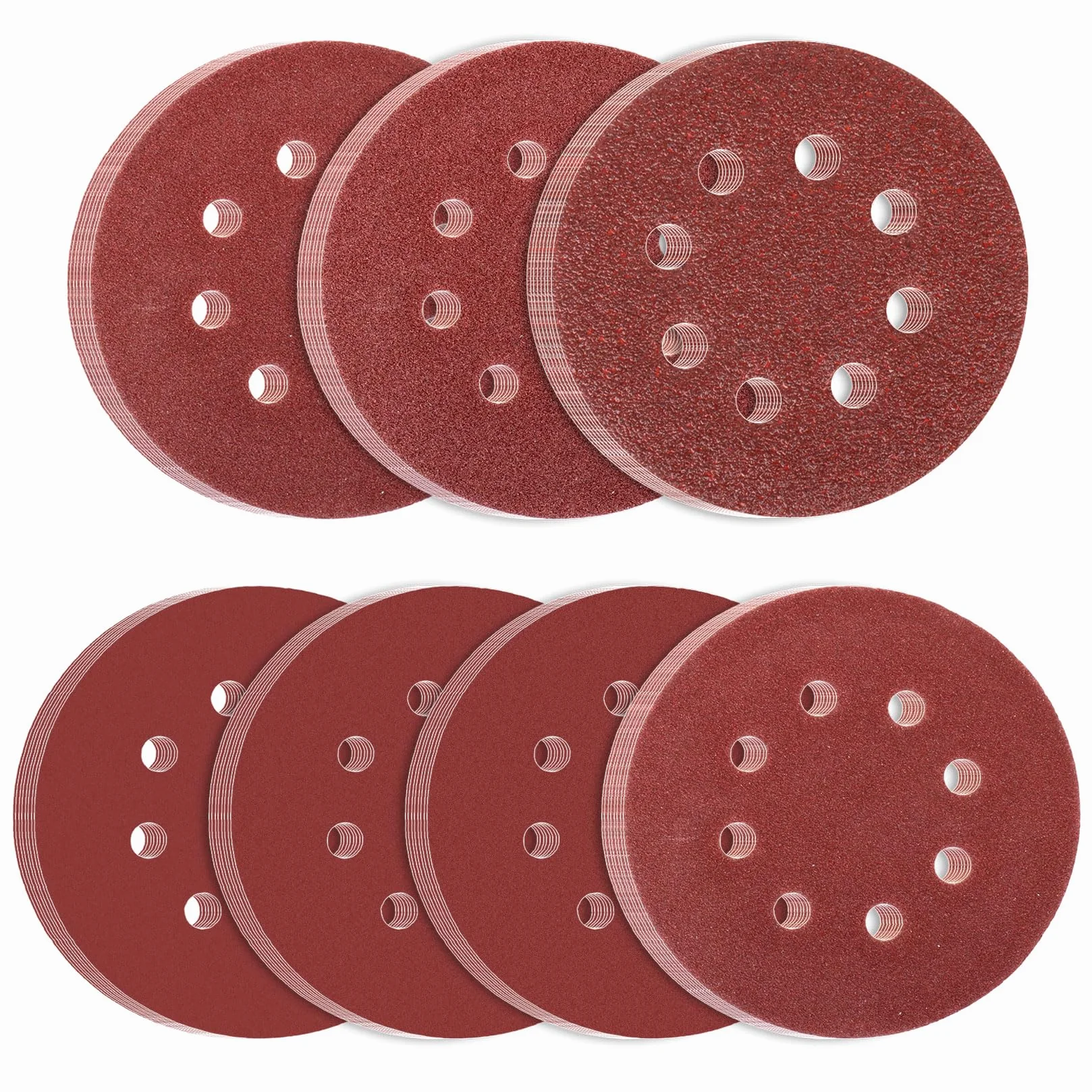 Disque Abrasif 125mm Grain 40 Papier à Poncer pour Ponceuse Excentrique