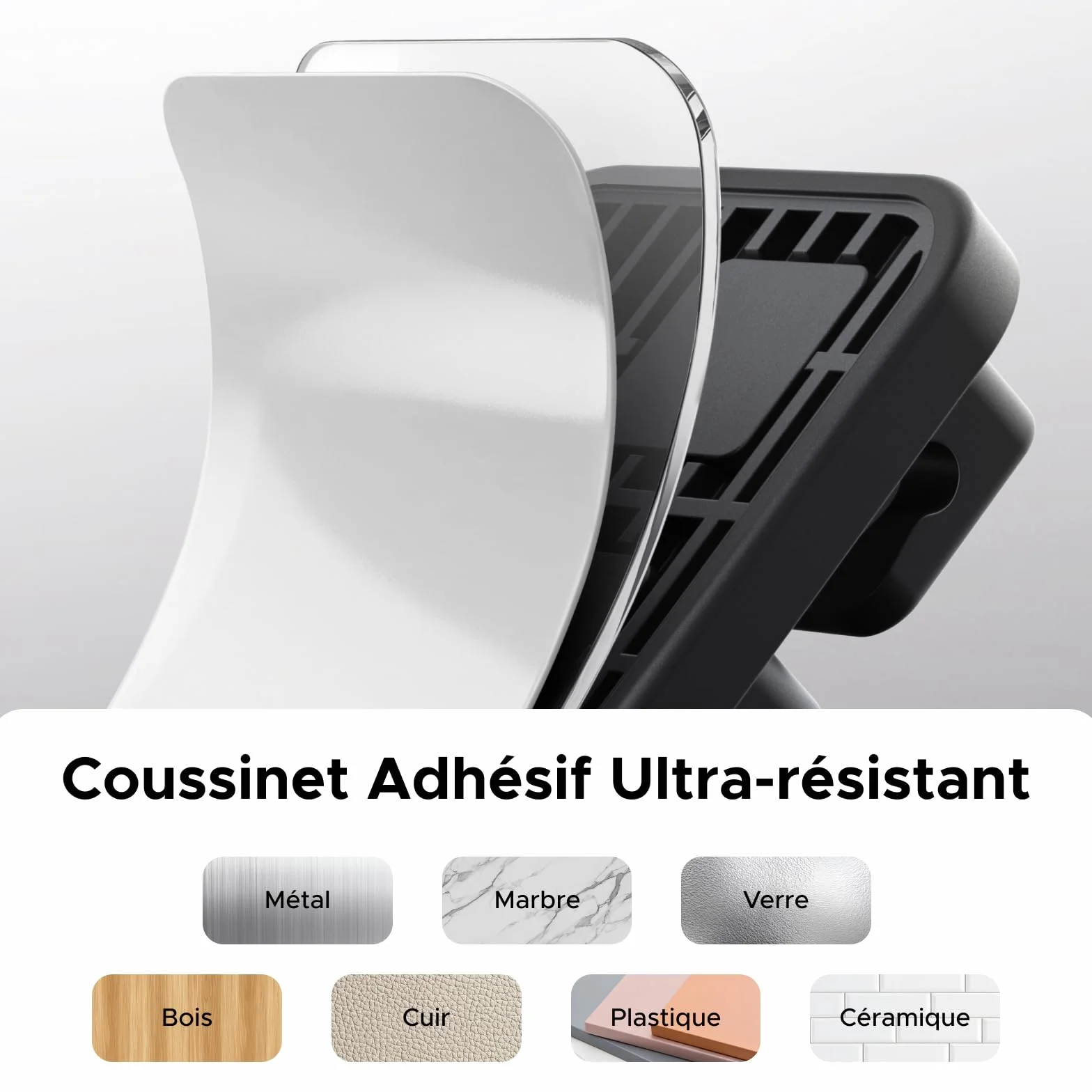 UGREEEN 6 Pièces Organisateur de Câble Magnétique Clips Autocollants Noir