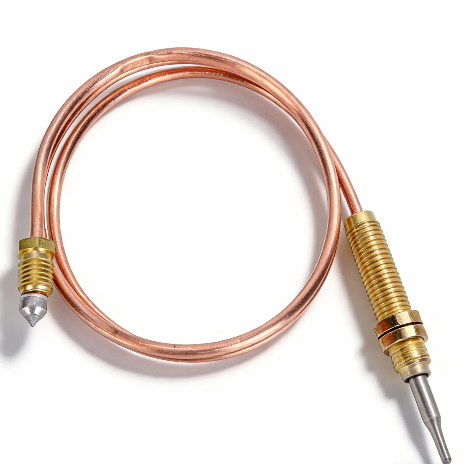 Thermocouple à Gaz Universel M8 de 600mm, Kit Thermocouple pour Chauffage au Gaz, Brasero, Four, Chauffe-eau, Sonde Haute Température à Réponse Rapide, Pièce de Rechange et Accessoire