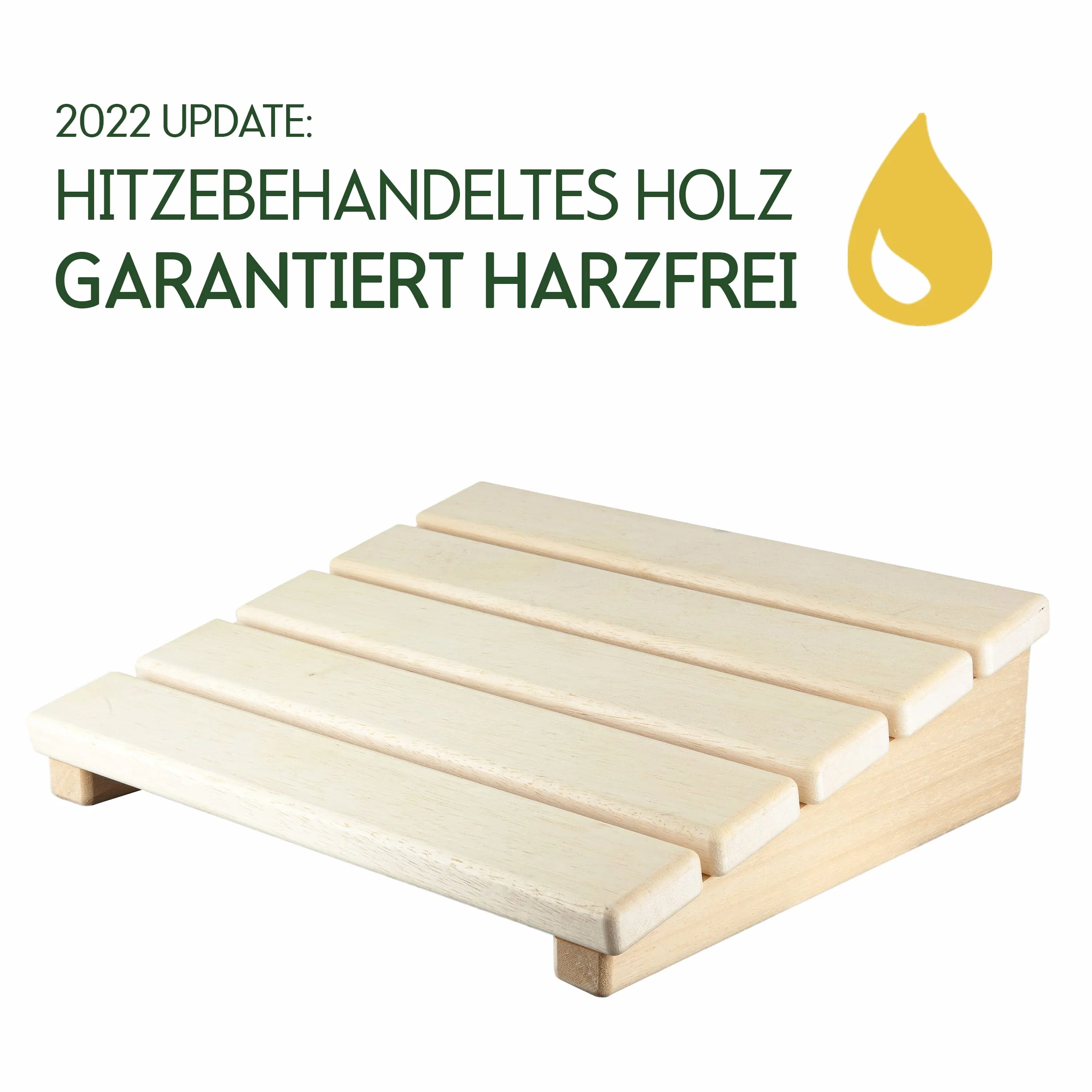 Appui-tête de sauna en pin finlandais Set de 2 pièces Accessoires de sauna 2en1 bois durable