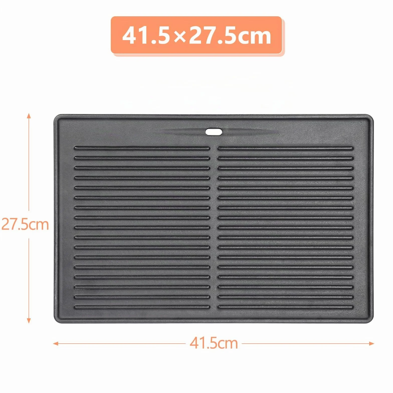 Denmay Plaque de cuisson en fonte 41,5 x 27,5 cm pour barbecue au charbon de bois