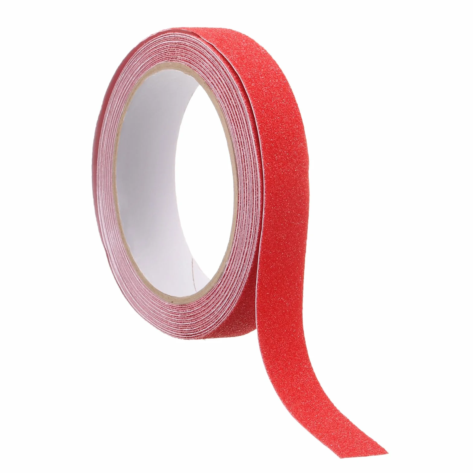 sourcing map Ruban de traction antidérapant 2,5 cm x 5 m Imperméable Haute friction Résistant aux intempéries Rouge