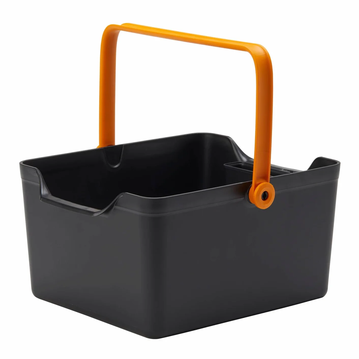 Fiskars Boîte de Rangement pour Outils de Plantation et Accessoires de Jardin, 35,3 x 27,2 x 17,4 cm (LxPxH), Résine Synthétique, Noir/Orange, 1071305