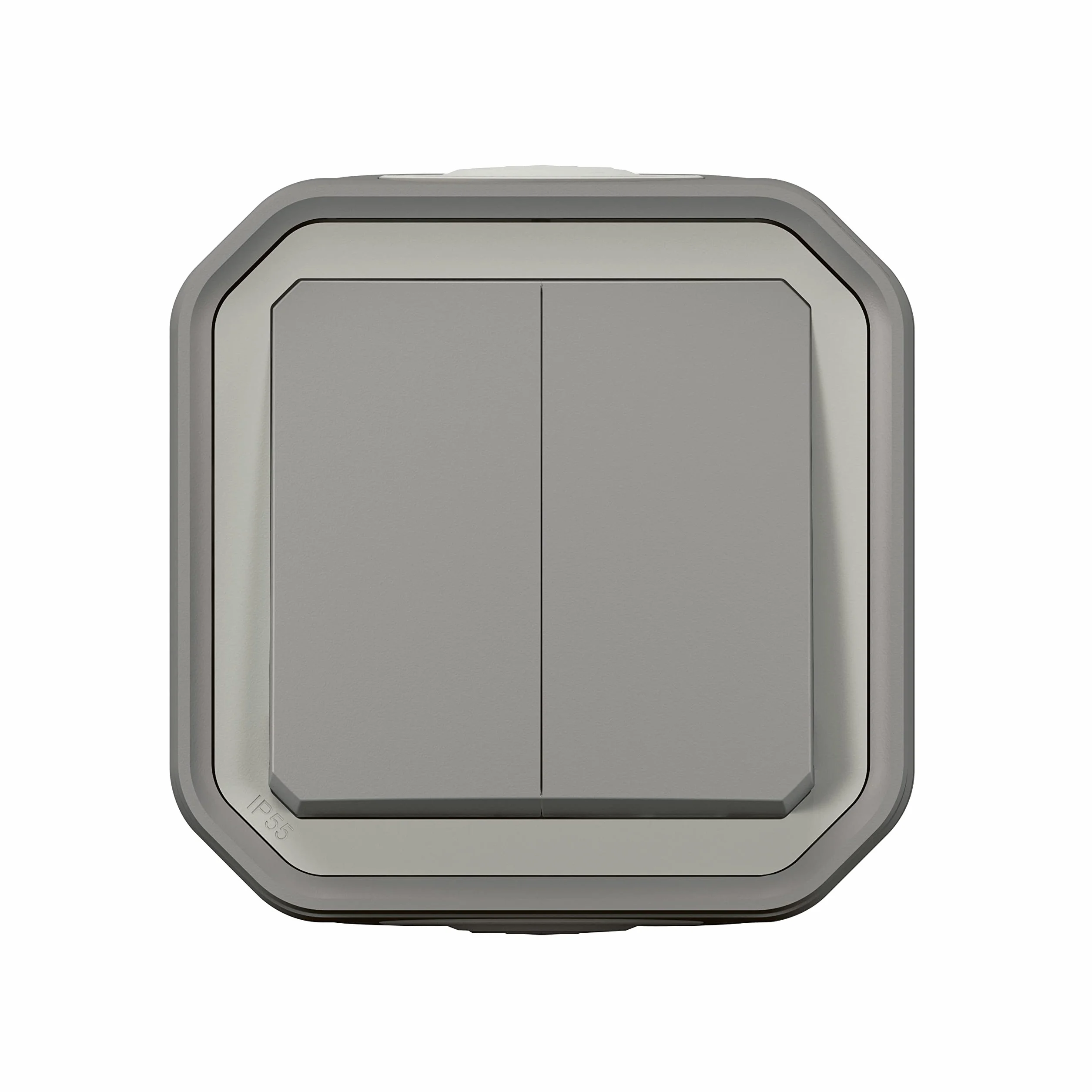 Legrand Plexo Double Interrupteur Va-Et-Vient Poussoir Étanche IP55 IK08 Saillie