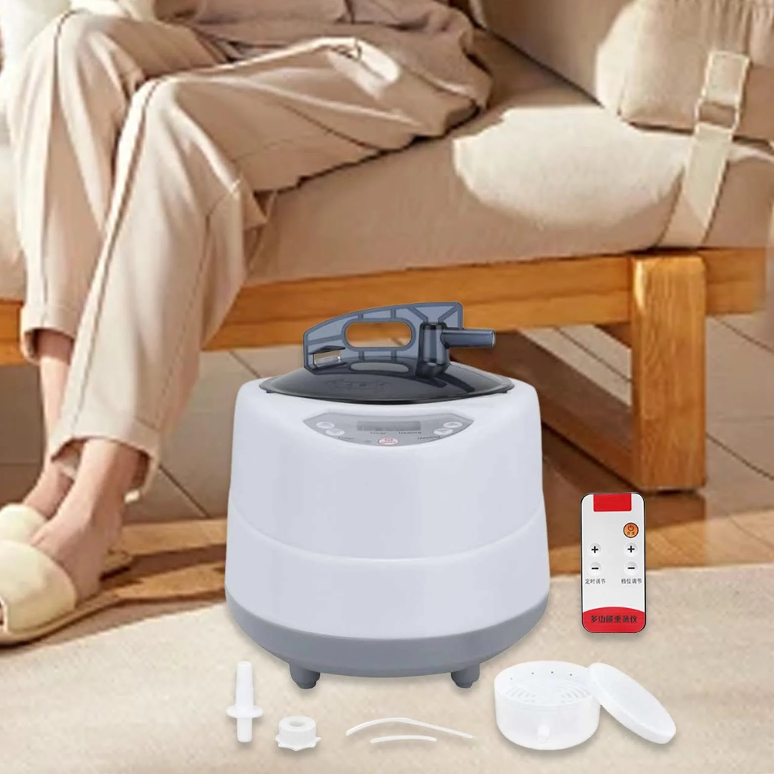 Baoblaze Générateur de vapeur de fumigation 3 L portatif léger pour sauna SPA maison
