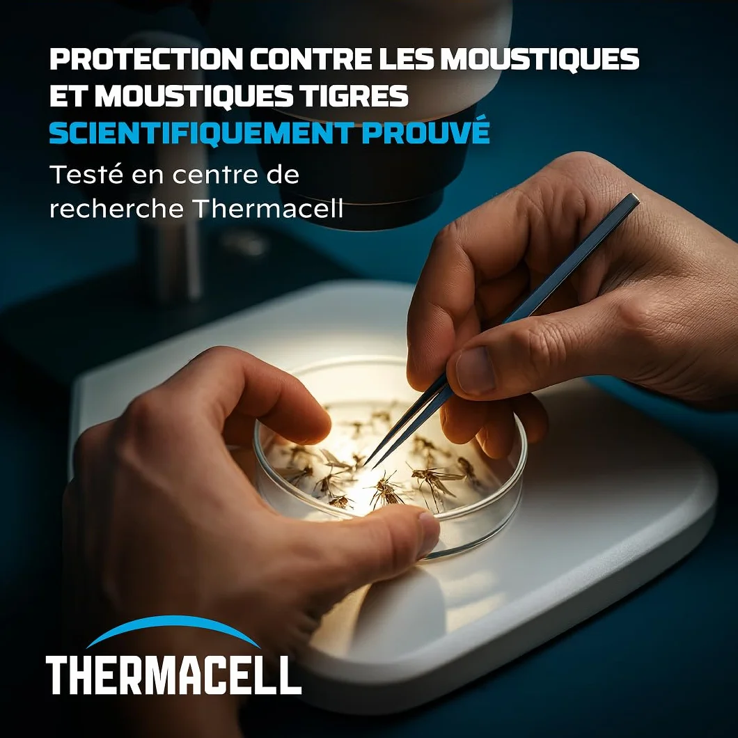 Thermacell Bouclier Anti Moustiques Extérieur sans Fil Rechargeable Zone Protection 29m² Noir