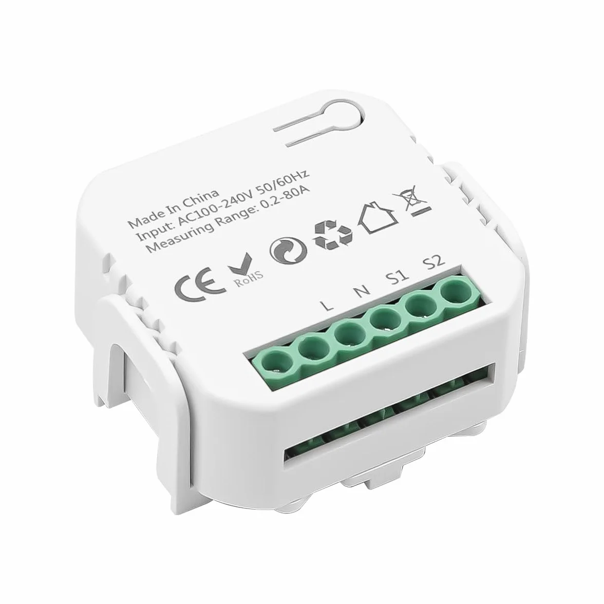 POFET Moniteur d'énergie Intelligent WiFi 80A Compatible Tuya Smart Life
