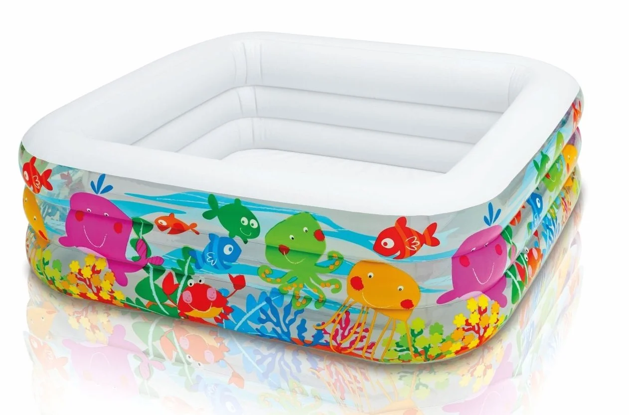 Intex – 57471 NP Piscine Aquarium, Multicolore, 160 x 160 x 50 cm