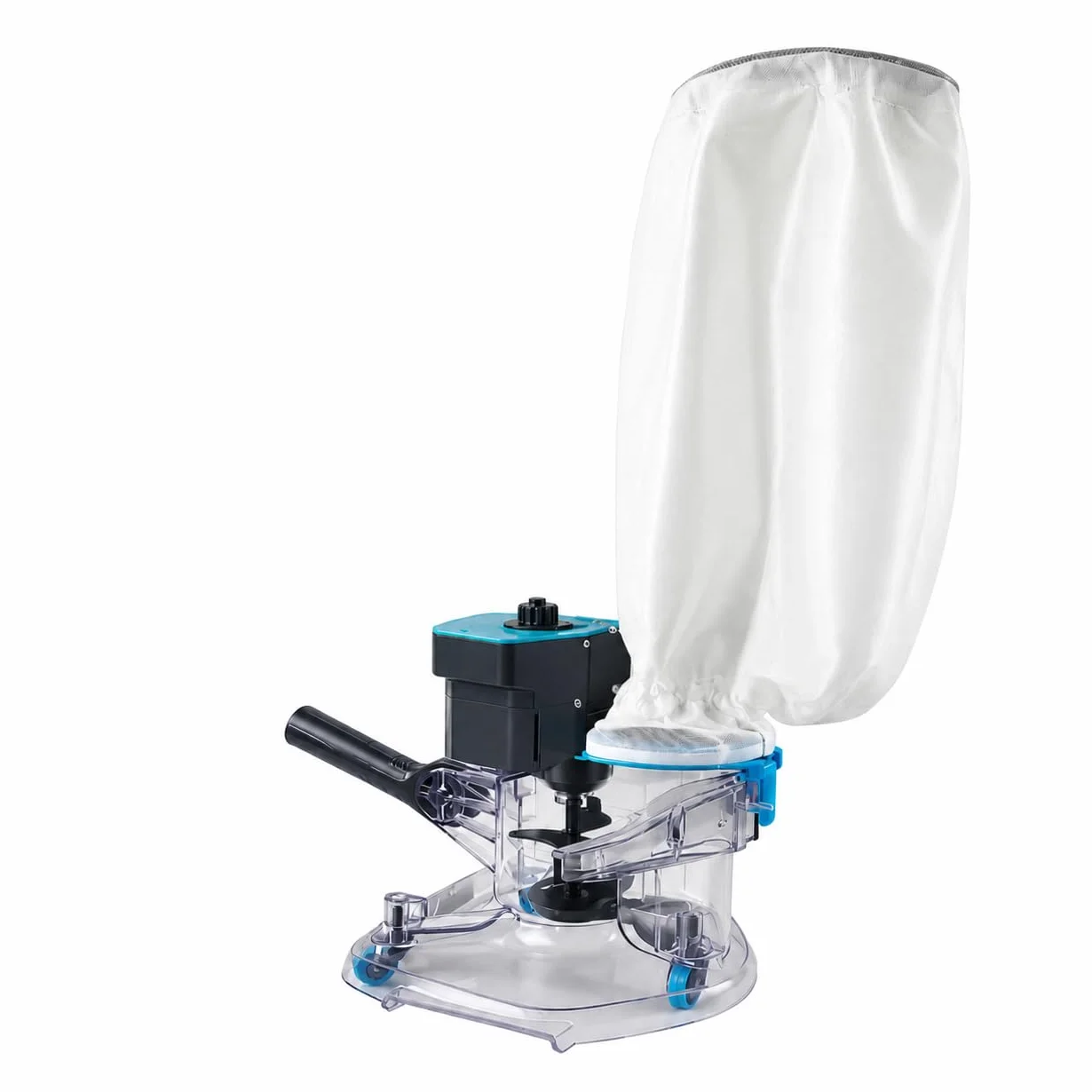 Aspirateur à Feuilles Piscine Rechargeable, Aspirateur Piscine sans Fil avec 2 Sacs Filtrants, Nettoyeur Électrique pour Feuilles et Débris, Piscines Hors Sol et Creusées