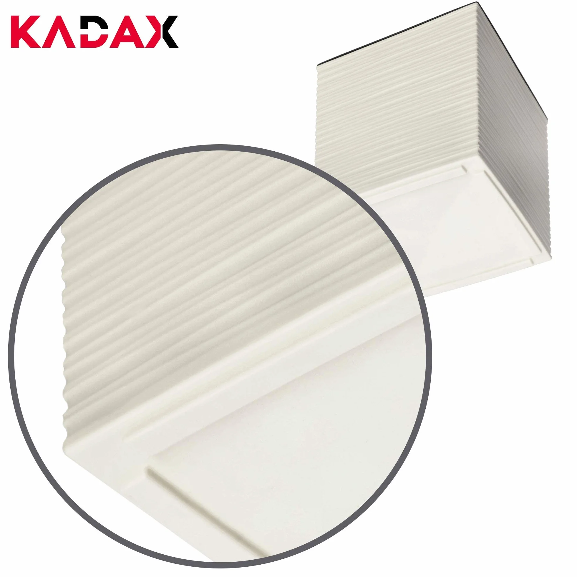KADAX Jardinière Carrée 30.5 cm Crème Pot de Fleurs Plastique Intérieur Extérieur