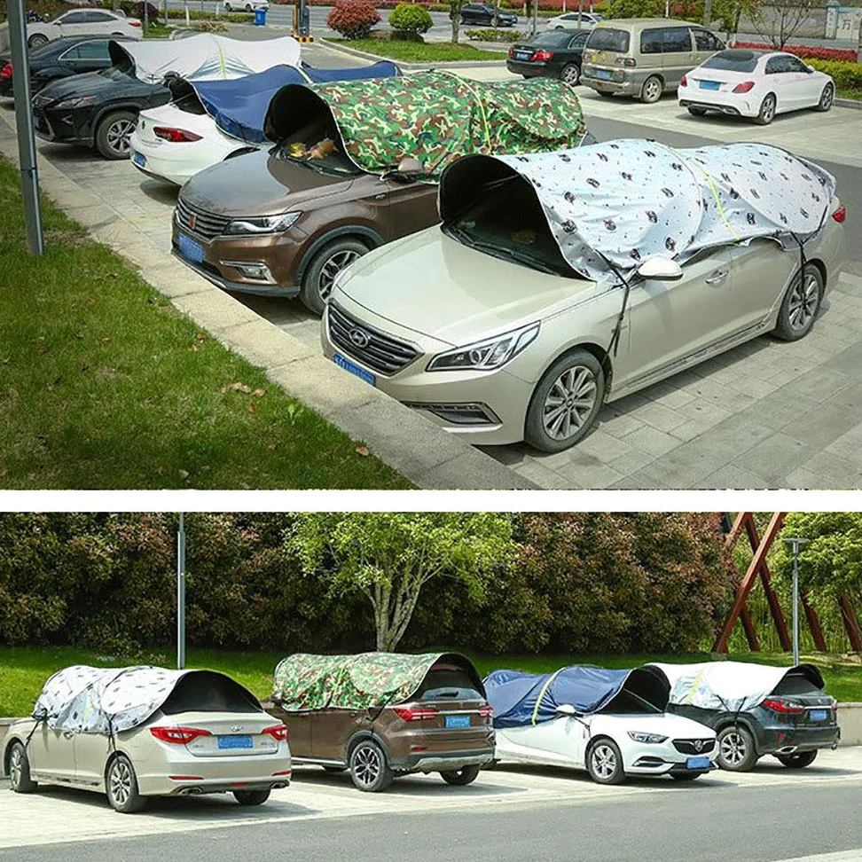 BâChe Voiture Exterieur Housse De Protection Oxford Couverture ImperméAble Auto, Housse De Protection De Voiture BâChe ImperméAble à L’Eau Et éTanche à La PoussièRe Protection,Green