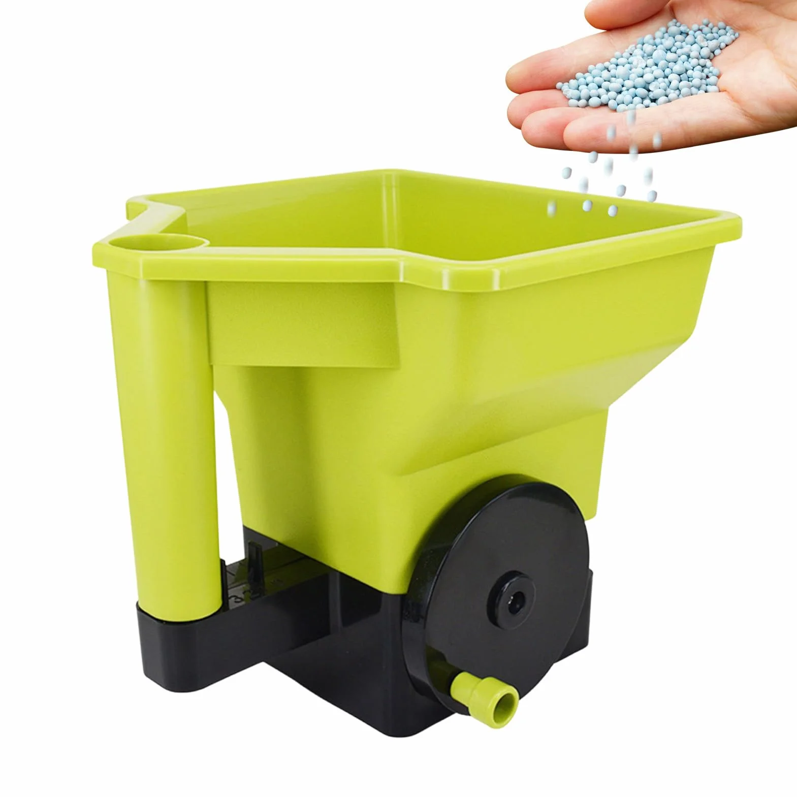 Épandeur d'engrais | Shaker Ergonomique portatif pour semoir de pelouse Manuel pour Jardin, Cour, Fonte, Trottoir, Route