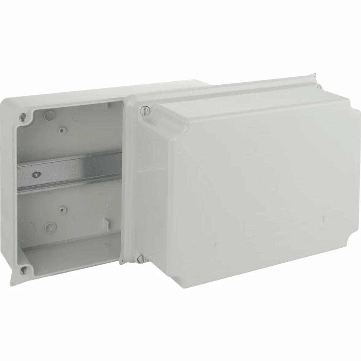 Solera 886AG Boîte étanche IP65 IK07 220x170x140 mm rail DIN 35 mm couvercle gris