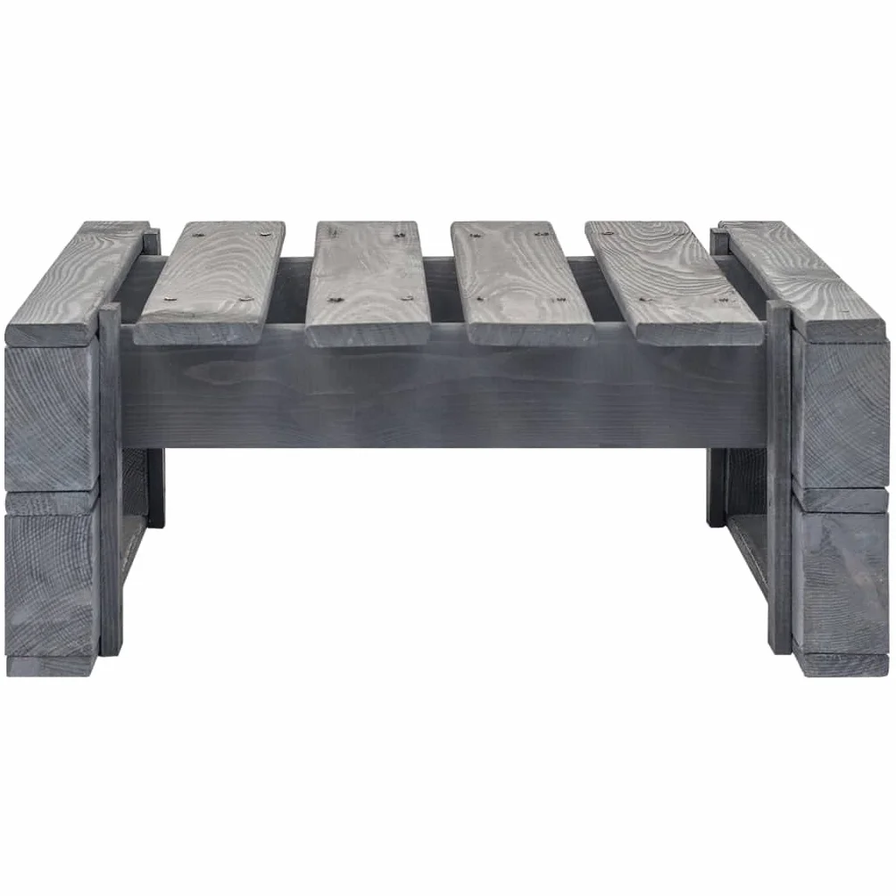 Générique Pouf Palette de Jardin Bois de pin imprégné de Gris,Meubles,Mobilier de Jardin,Sièges de Jardin,Éléments pour canapés modulables de Jardin,12.66 kg,Gris,3066411