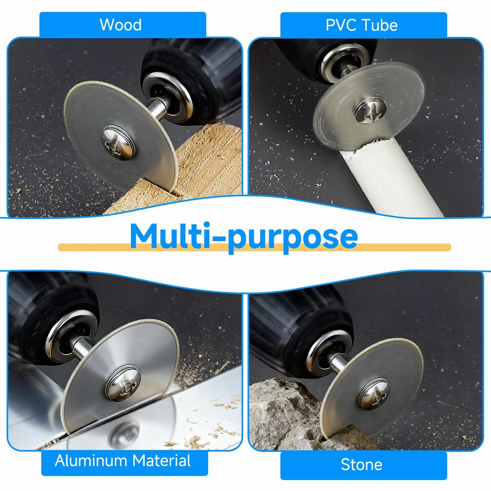 Mini Disques de Scie Circulaire HSS pour Dremel, Lames de Perceuse à Couper Bois Métal Plastique