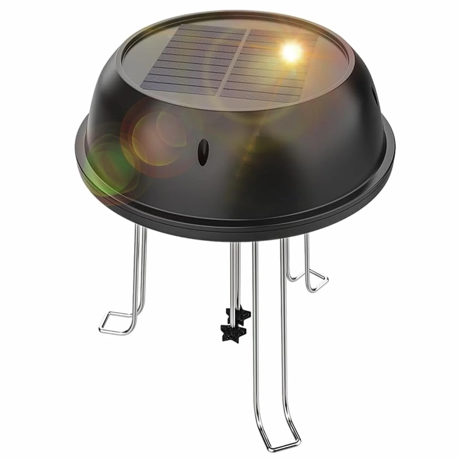 Solar Water Wiggler Solar Powered Bird Bath Water Mixer with Bracket for Garden