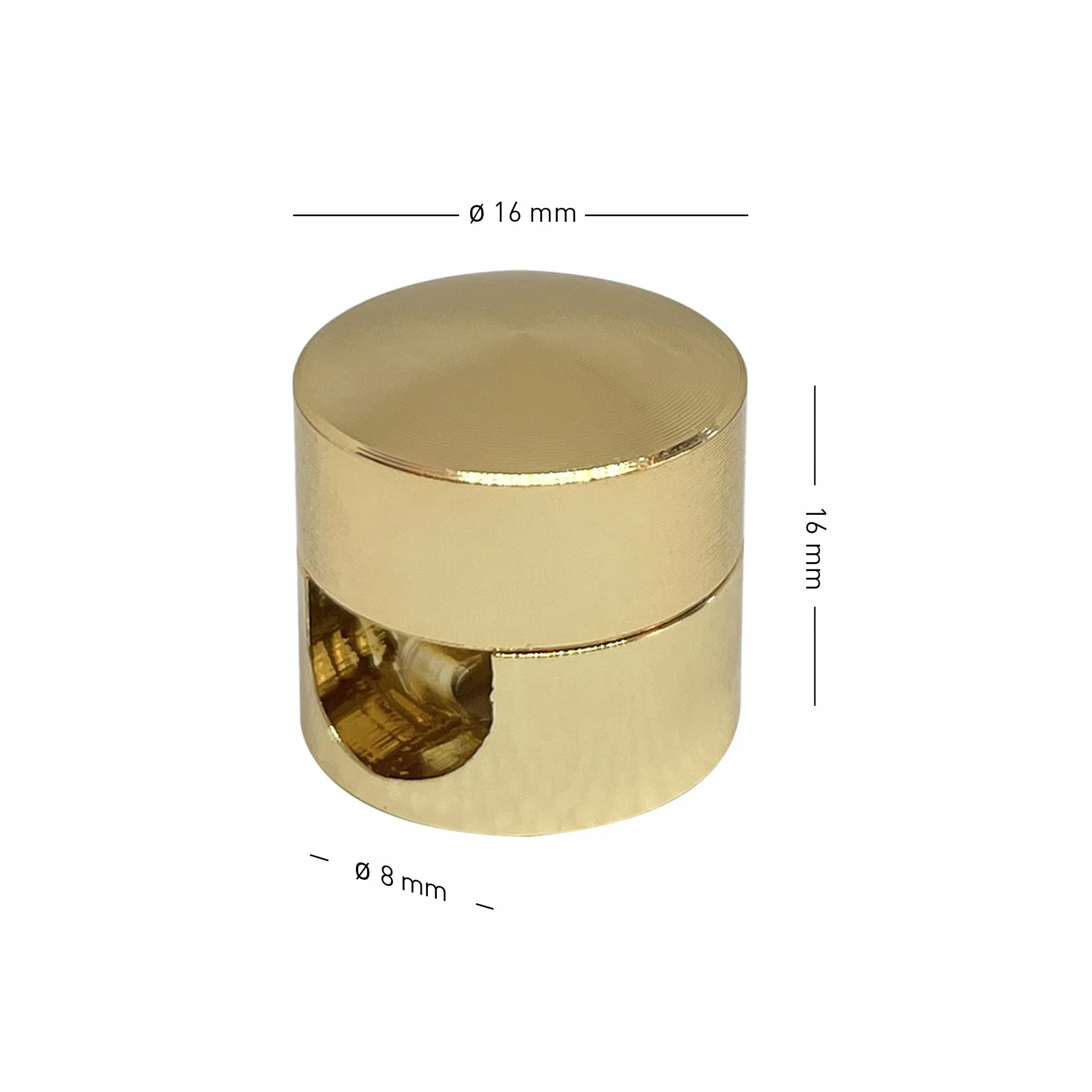 Support Mural et Plafonnier en Aluminium pour Câbles 4 pièces Or Fixation au Plafond avec Vis et Chevilles