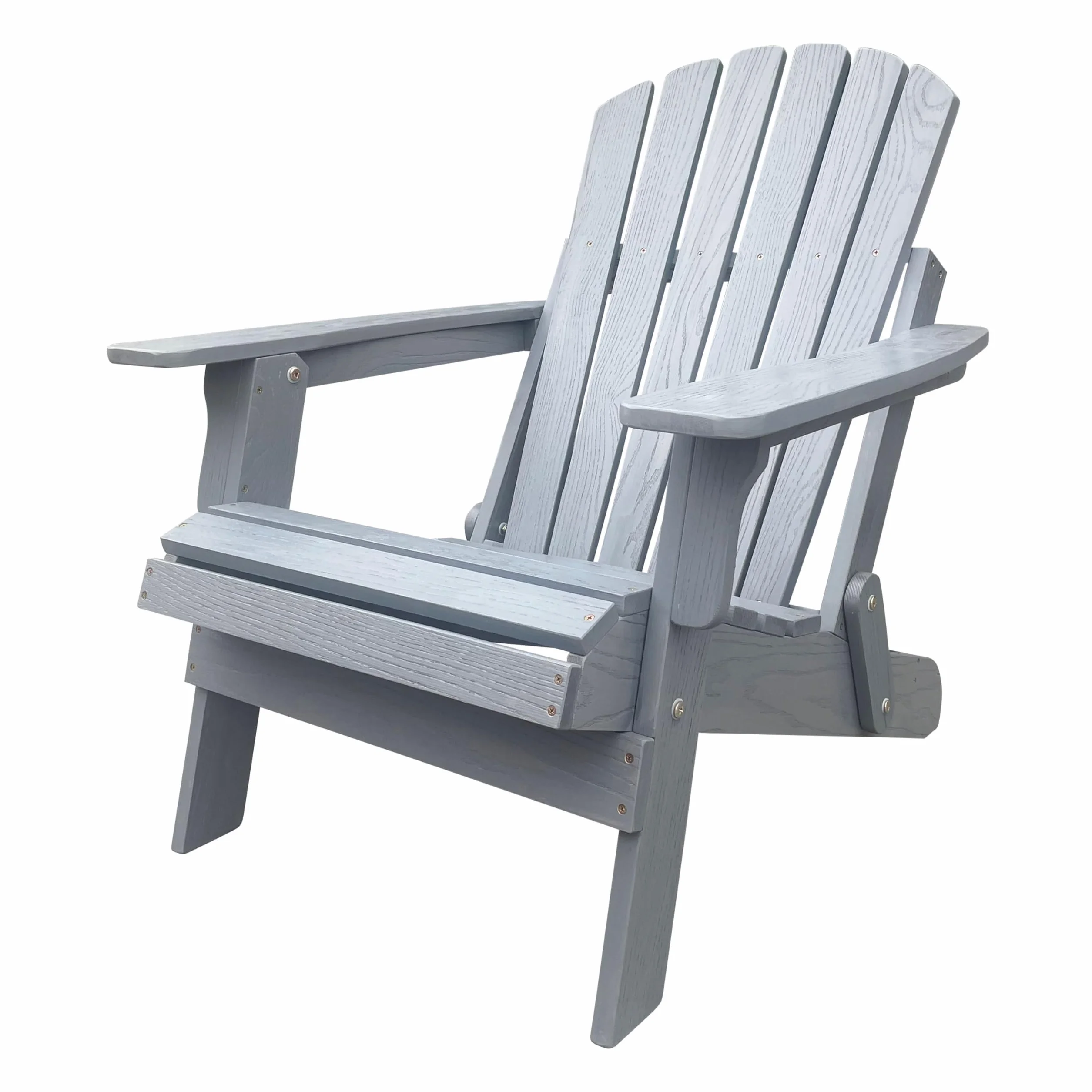 AXI Rosalie Chaise Adirondack en Bois, Couleur Grise | Transat/Chaise Longue/Assise De Jardin / 100% Bois De Pruche pour 1 Personne, avec Accoudoirs Et Dossier Haut | 75,5 X 86,5 X 85 Cm