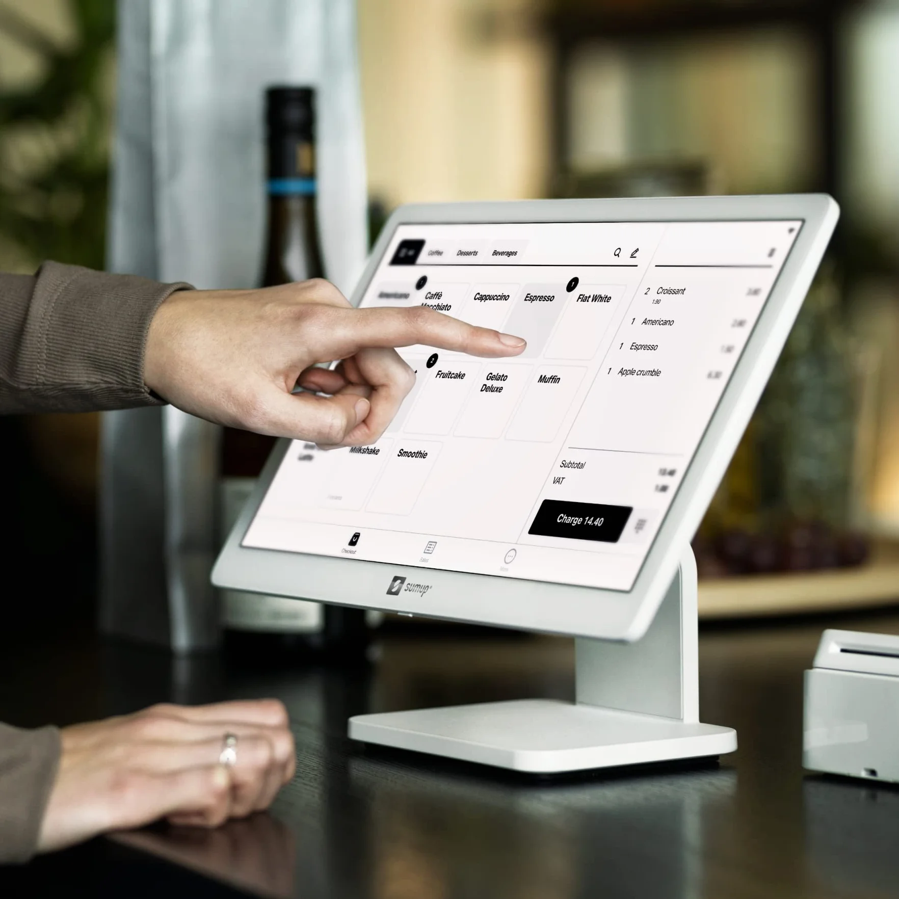 SumUp Système de Caisse Lite avec Terminal Solo Solution de Paiement Complète
