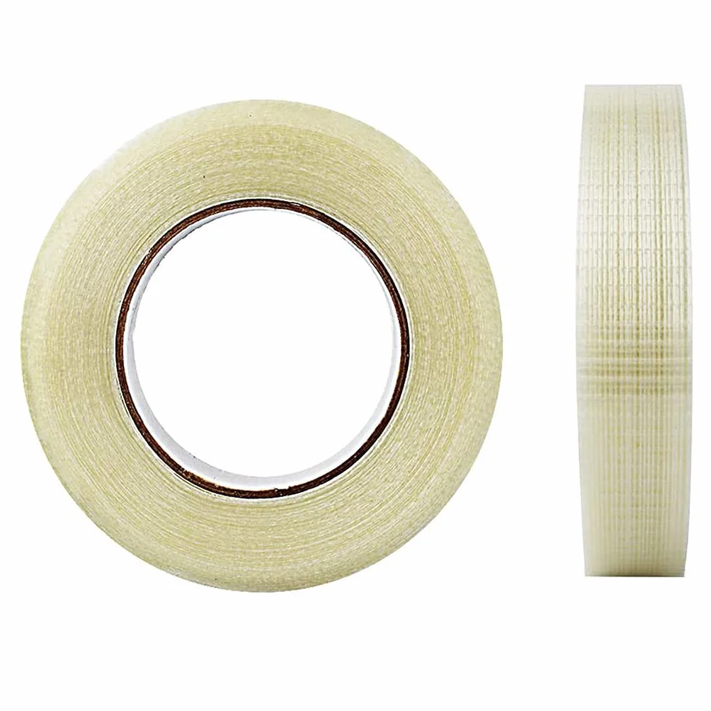 Ruban de cerclage renforcé en fibre de verre transparent bidirectionnel