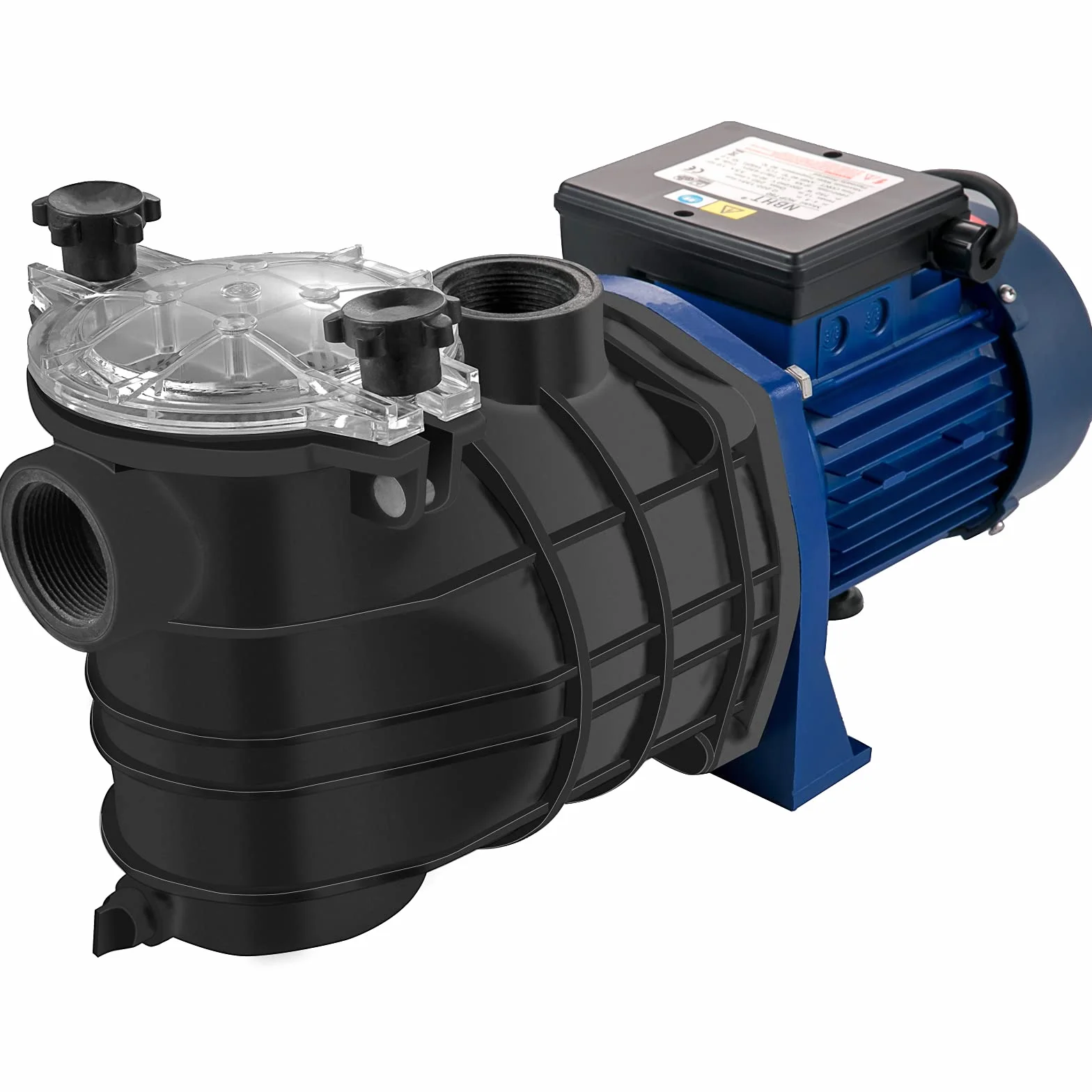 VEVOR Pompe Piscine Filtration 15000 L/h 1 HP Circulation Eau Panier Filtre Amovible 750W
