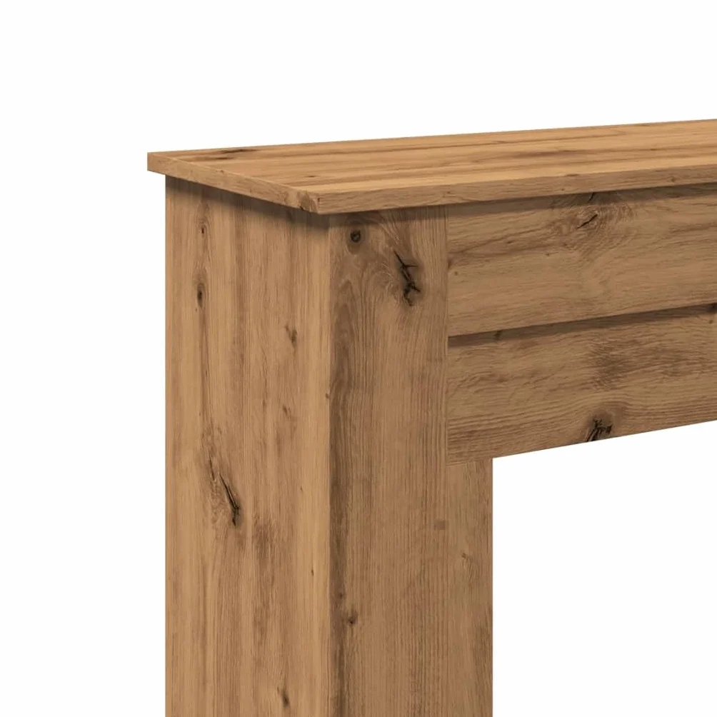 vidaXL Cadre de cheminée chêne Artisanal 90x30x90 cm Bois ingénierie