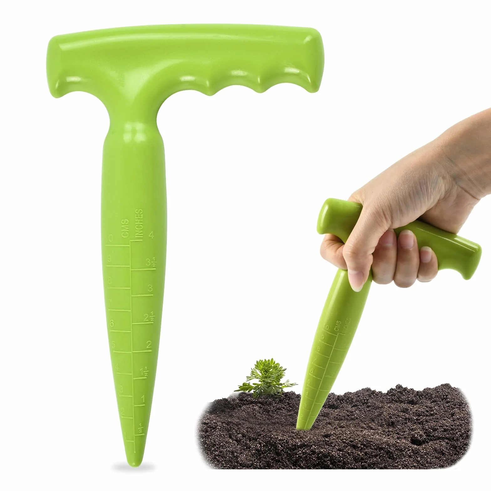 Dereine Outil Jardinage Plantoir, Plantoir Jardinage, Plantoir a Bulbe Jardinage, Plantoir de Jardin, Plantoir, Aides à la Culture des Plantes Succulentes et des Plantes de Jardin