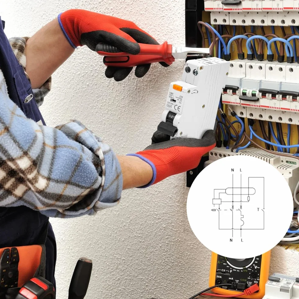 Disjoncteur Fi RCBO Différentiel 30mA Type A 1P+N 16A 6000A 240V