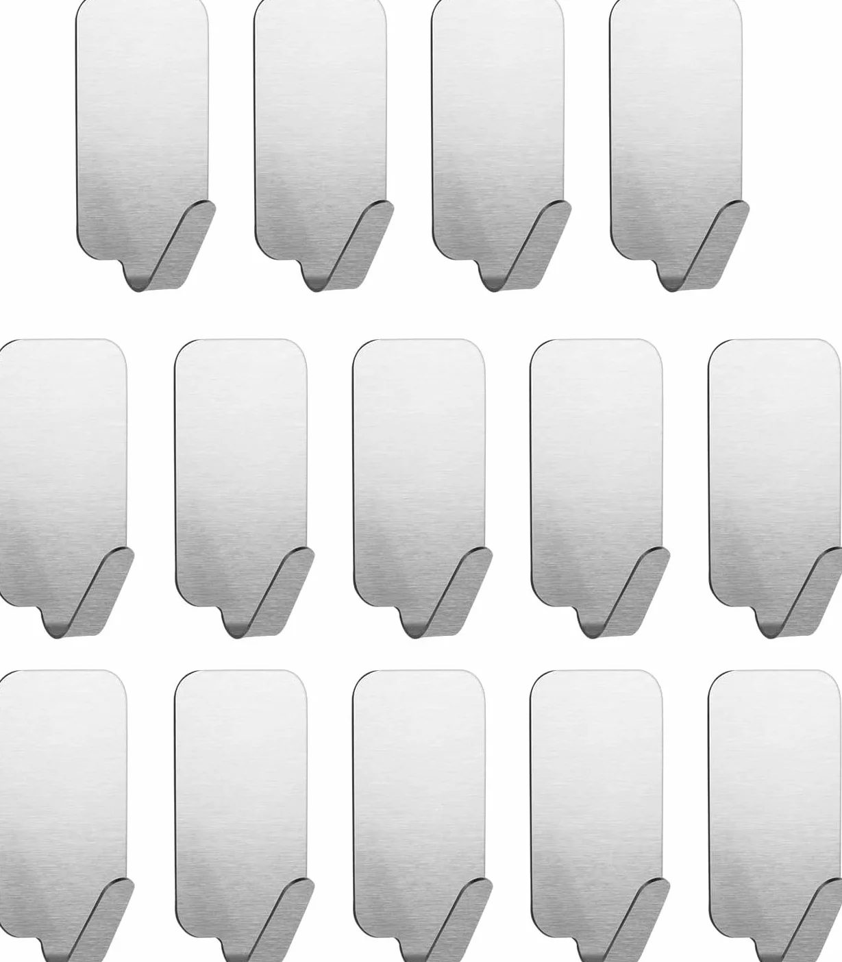 flintronic Crochet Adhesif Mural 14 Pièces Acier Inoxydable sans Perçage